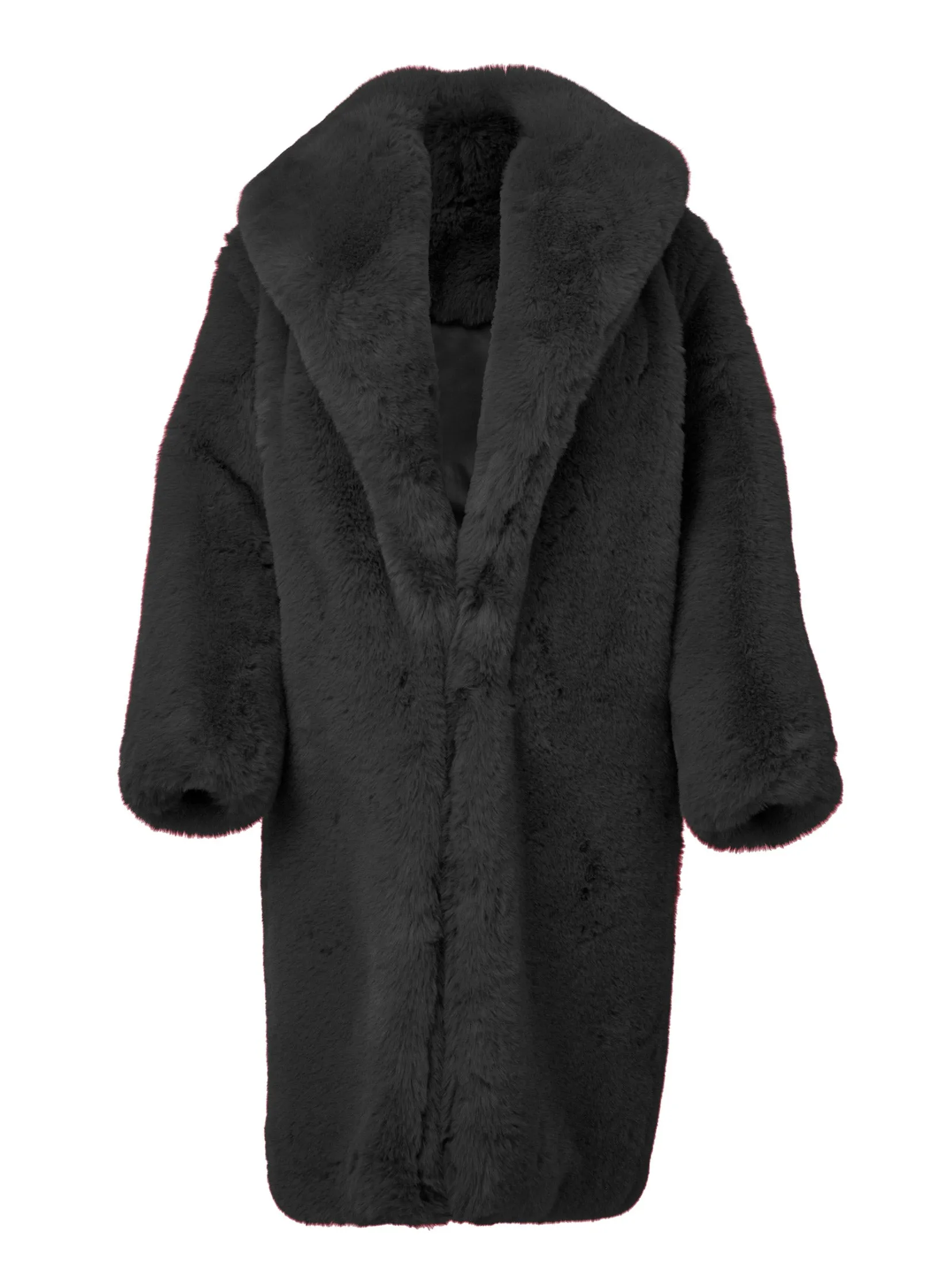Oversized Fur Coat - Black sold by VENUS product image thumbnail 5