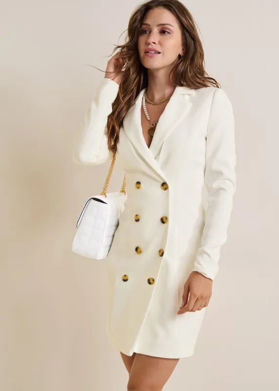 Blazer Mini Dress  - Off White sold by VENUS