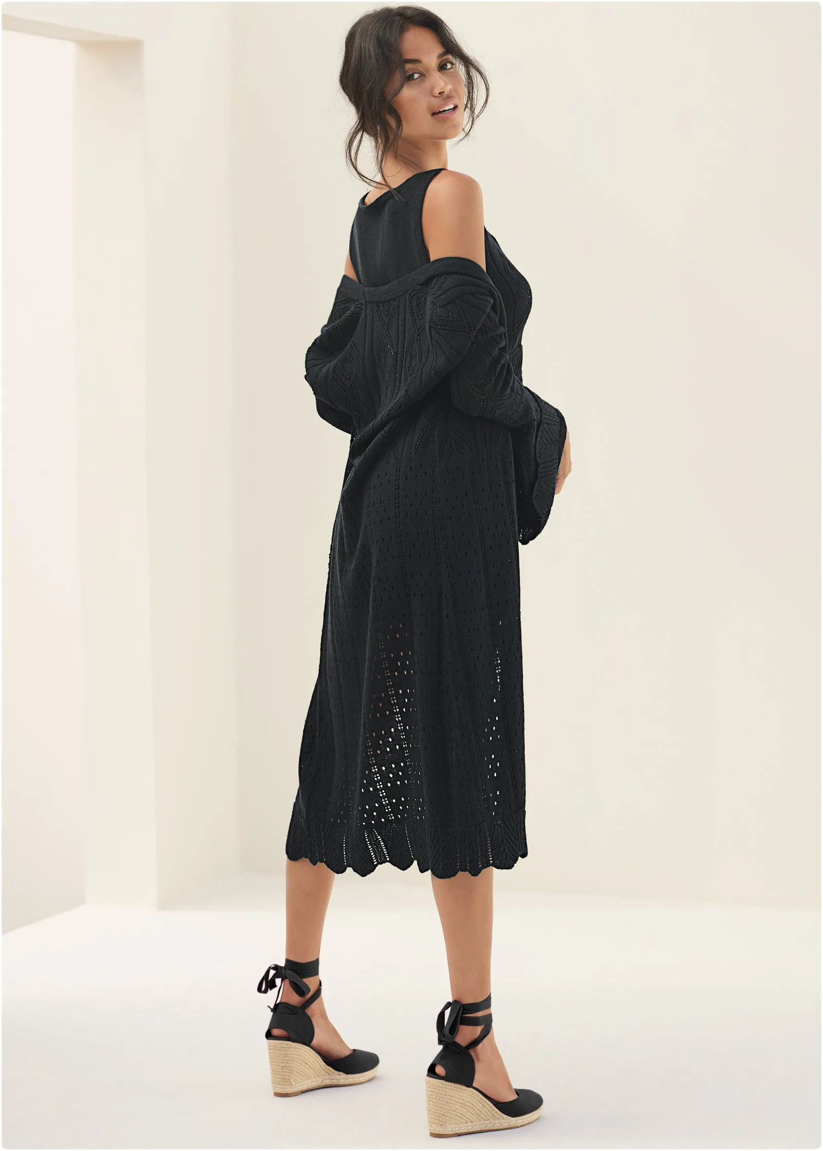 Open Knit Three-Piece Set - Black sold by VENUS product image thumbnail 2