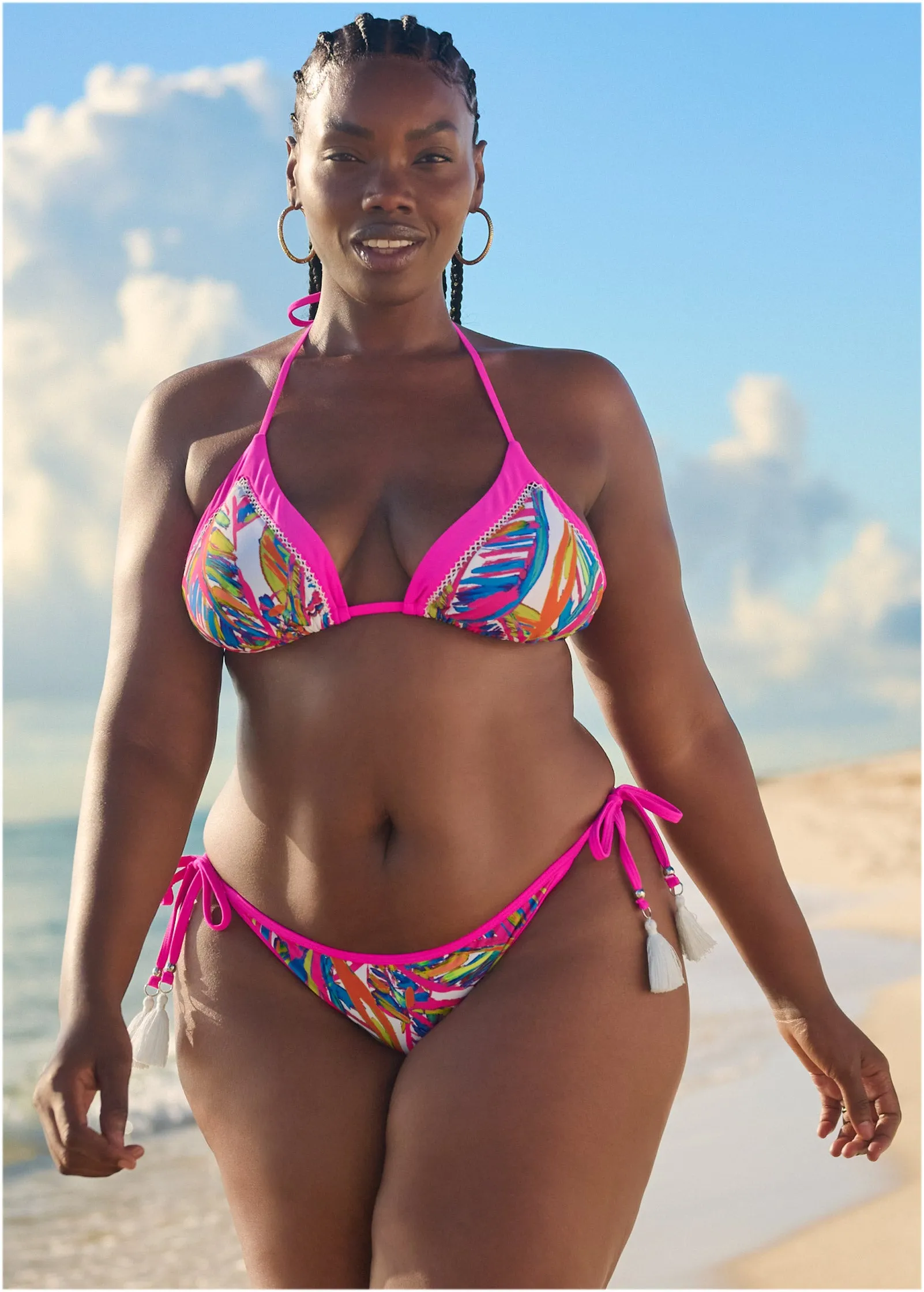 Hamptons Diamond Stitch Top - Bright Palm sold by VENUS product image thumbnail 4