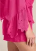Embroidered Detail Romper - Pink sold by VENUS