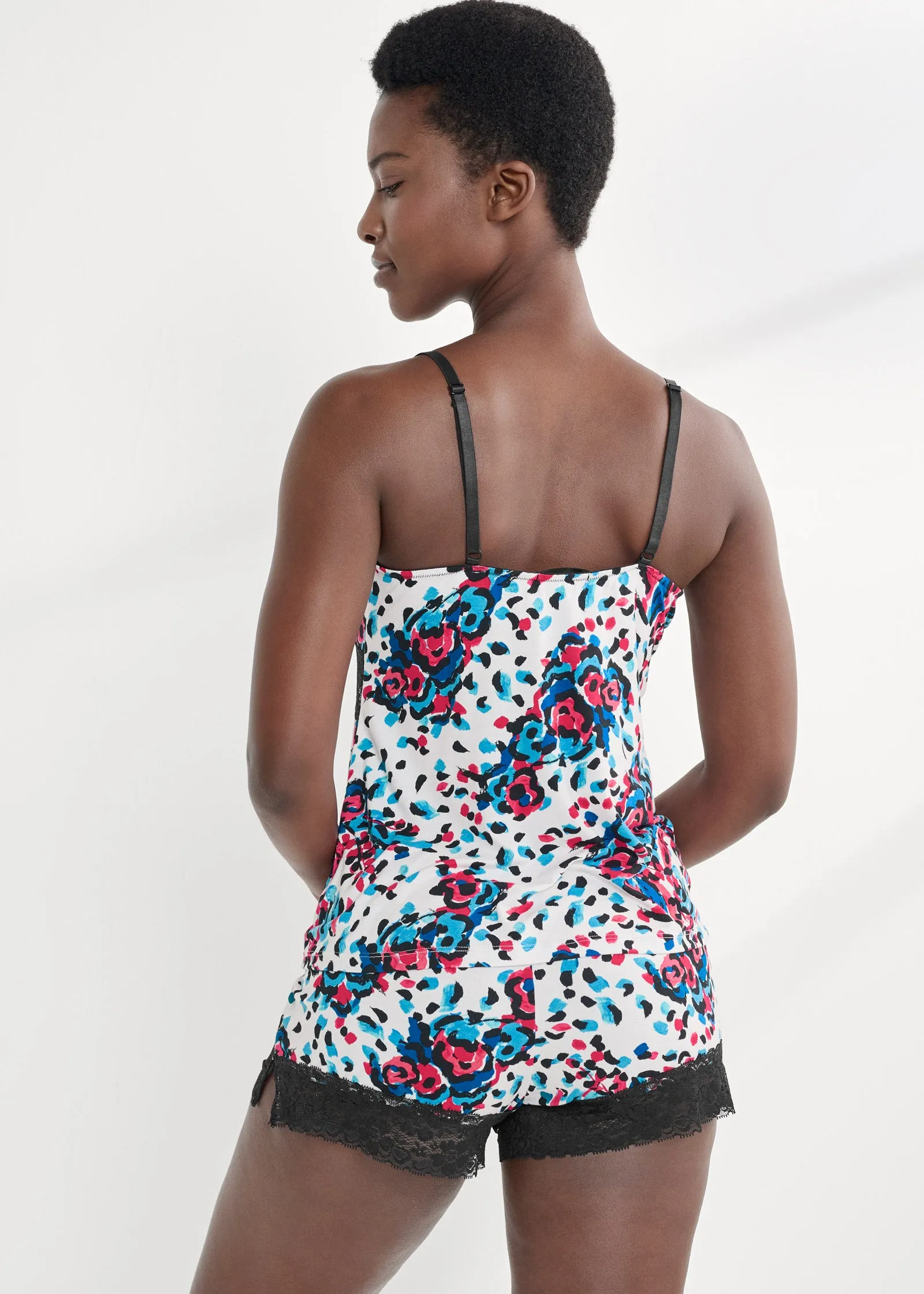 Cami And Shorts Pajama Set - Bloom Beauty sold by VENUS product image thumbnail 2