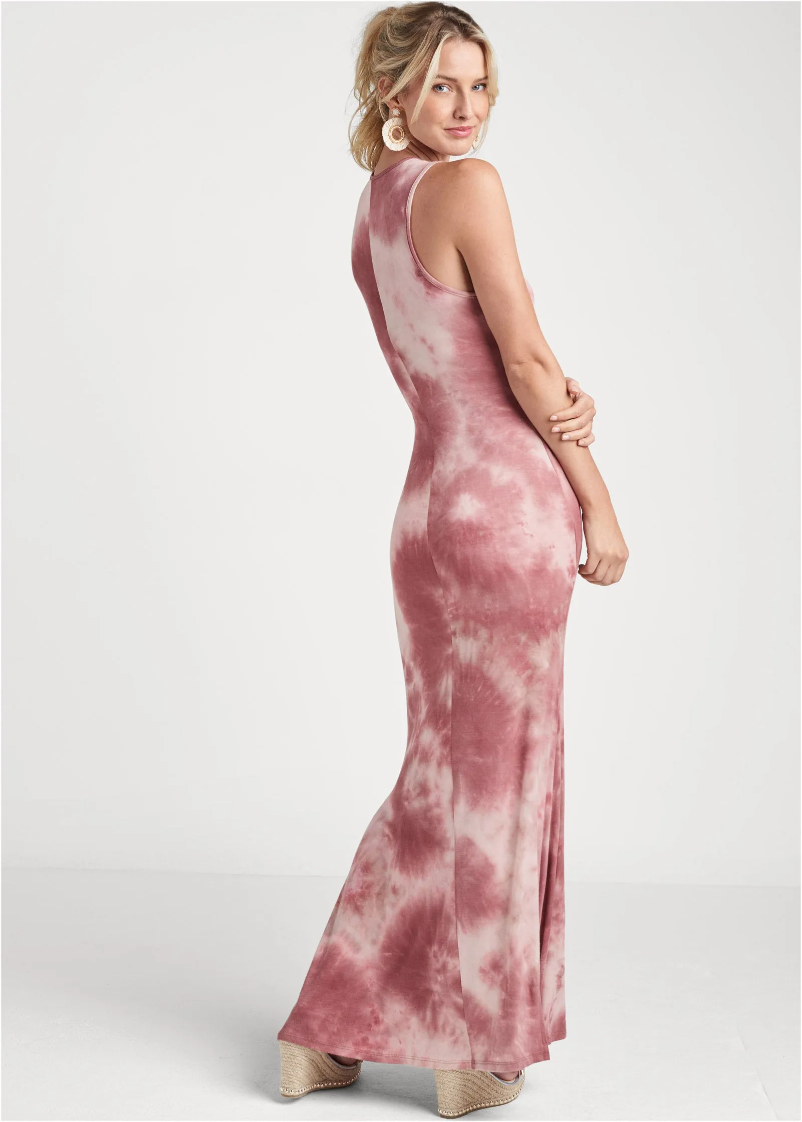 Tie-Dye Maxi Dress - Blush Multi sold by VENUS product image thumbnail 2