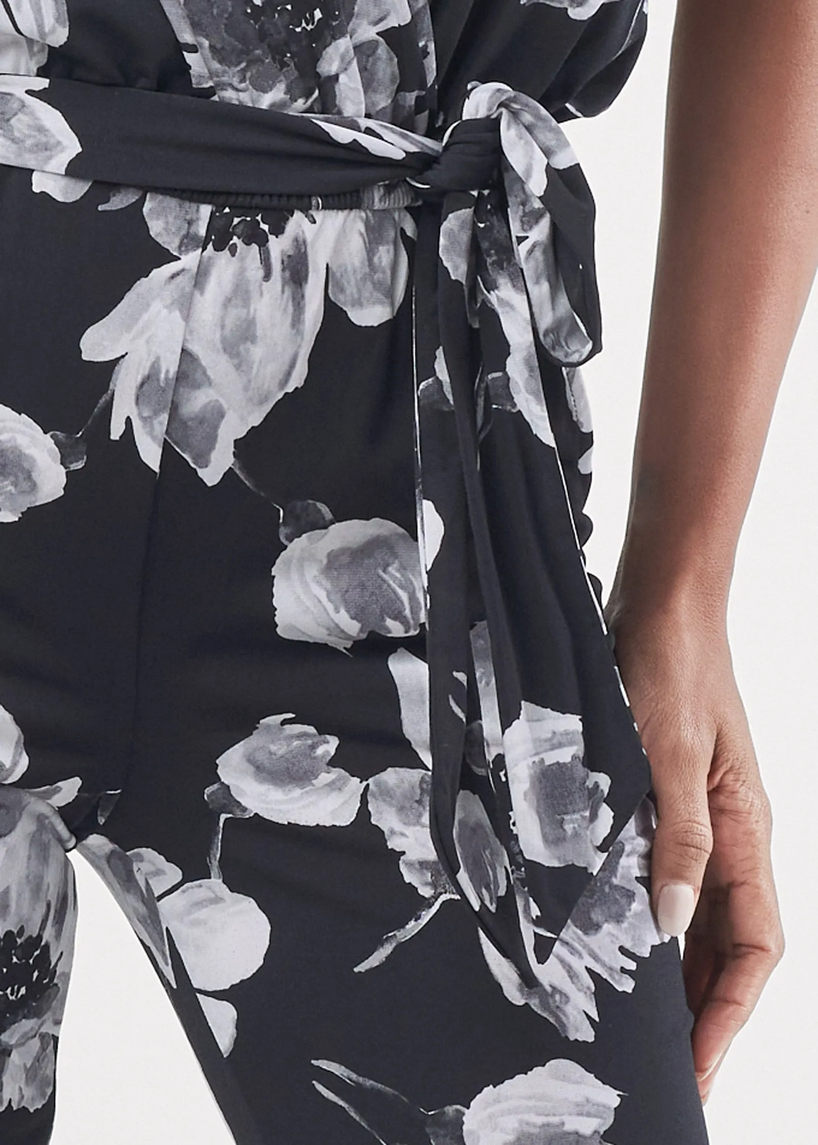 Floral Print Jumpsuit - Black Multi sold by VENUS product image thumbnail 3