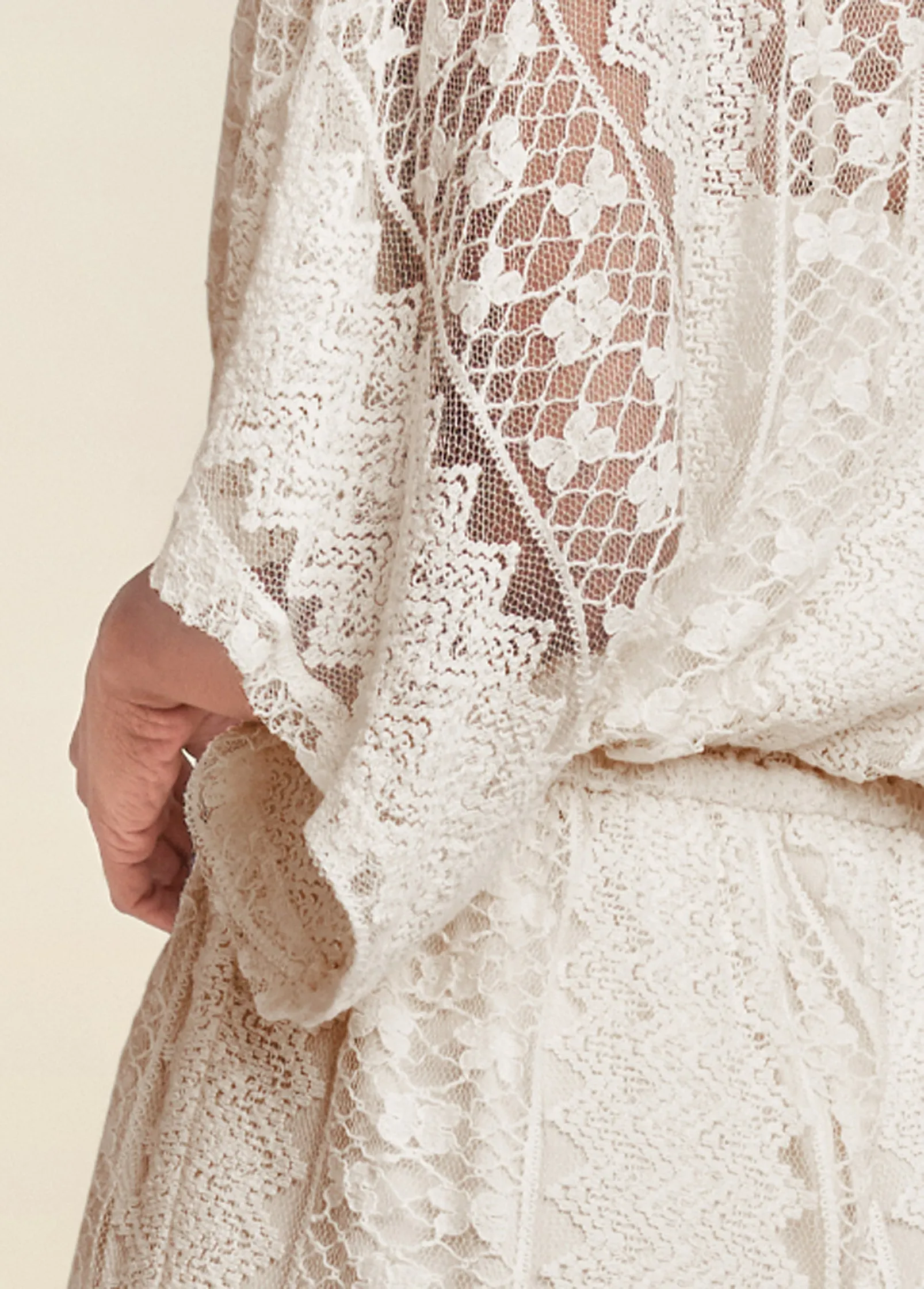 Crochet Romper - Beige sold by VENUS product image thumbnail 5