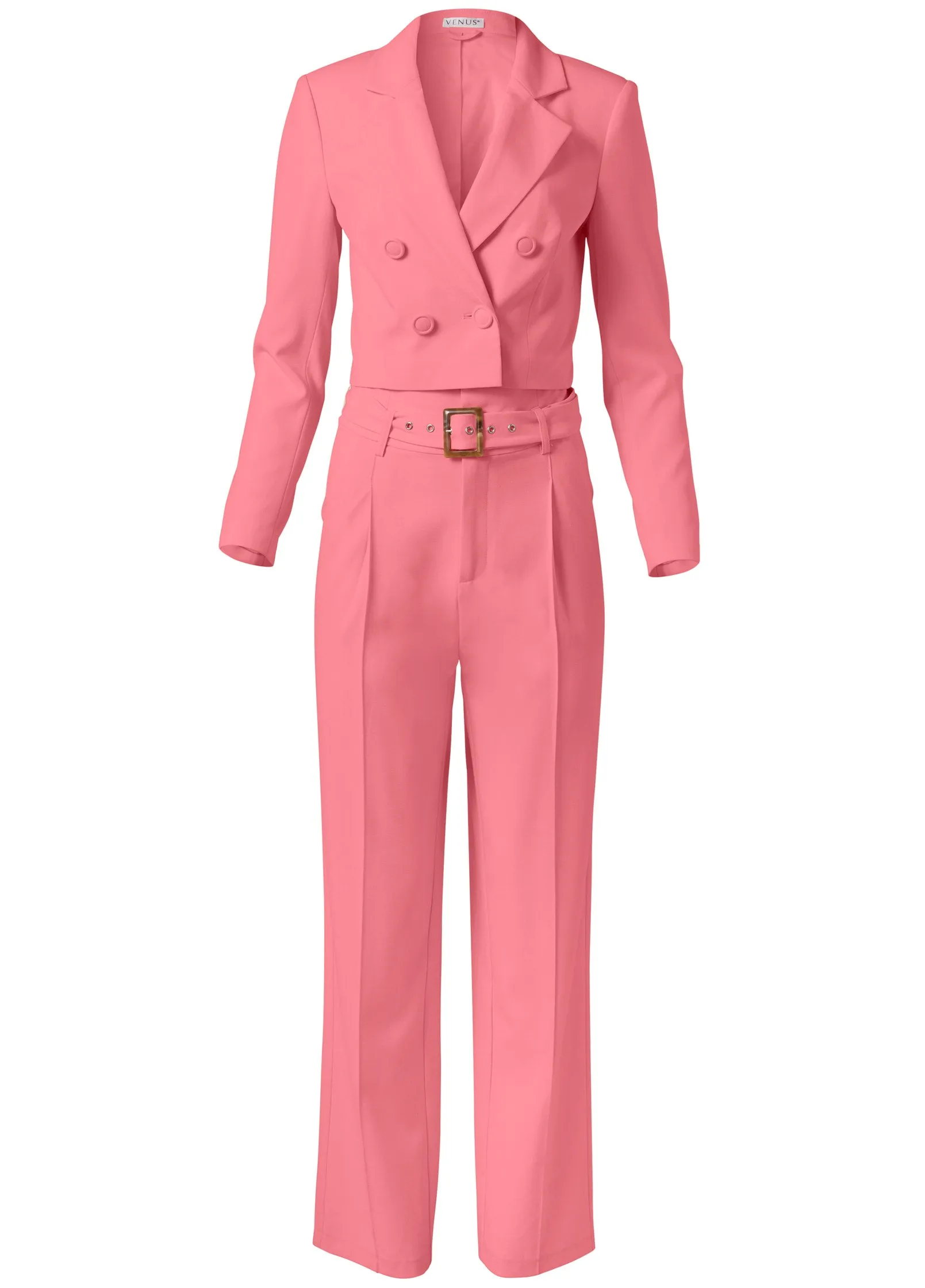 Belted Suiting Set - Pinkin' Of You sold by VENUS product image thumbnail 5