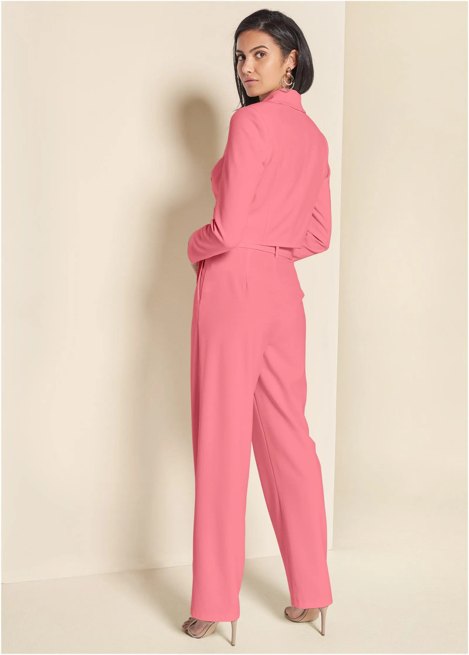 Belted Suiting Set - Pinkin' Of You sold by VENUS product image thumbnail 2