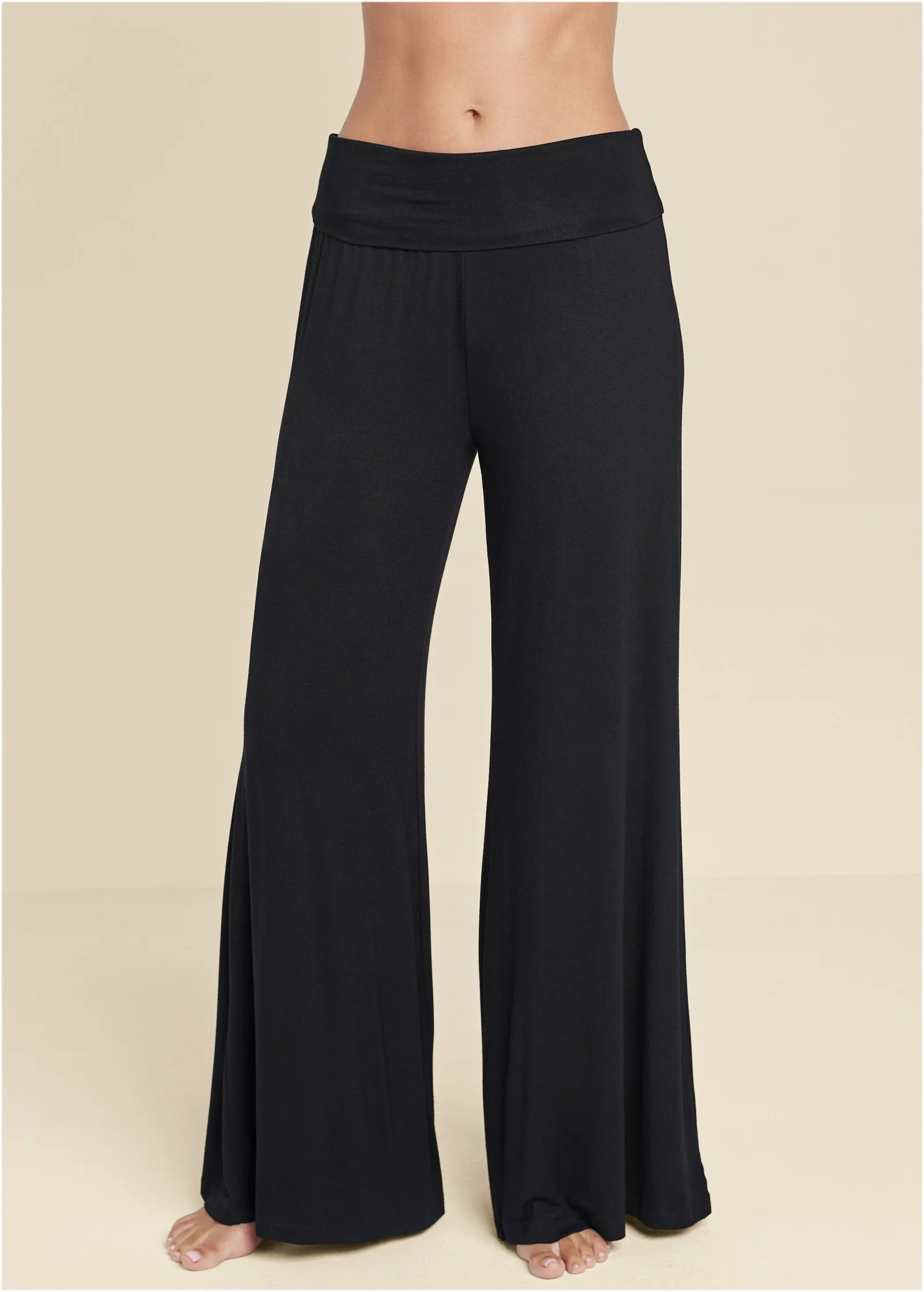 Palazzo Pajama Pants - Black sold by VENUS
