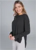 Long Sleeve Pajama Top - Black sold by VENUS