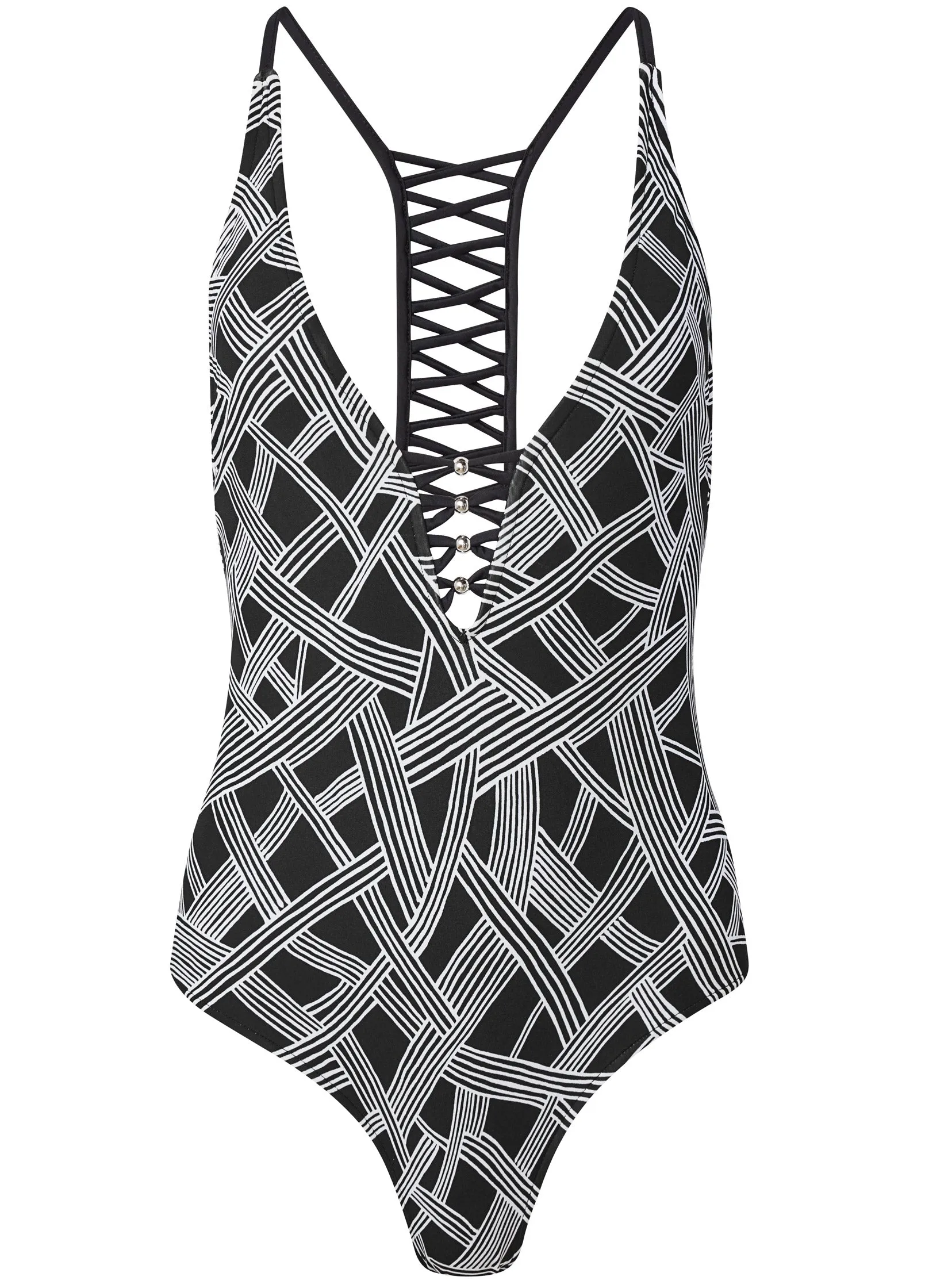 Strappy Racerback One-Piece - Electric Feels sold by VENUS product image thumbnail 5