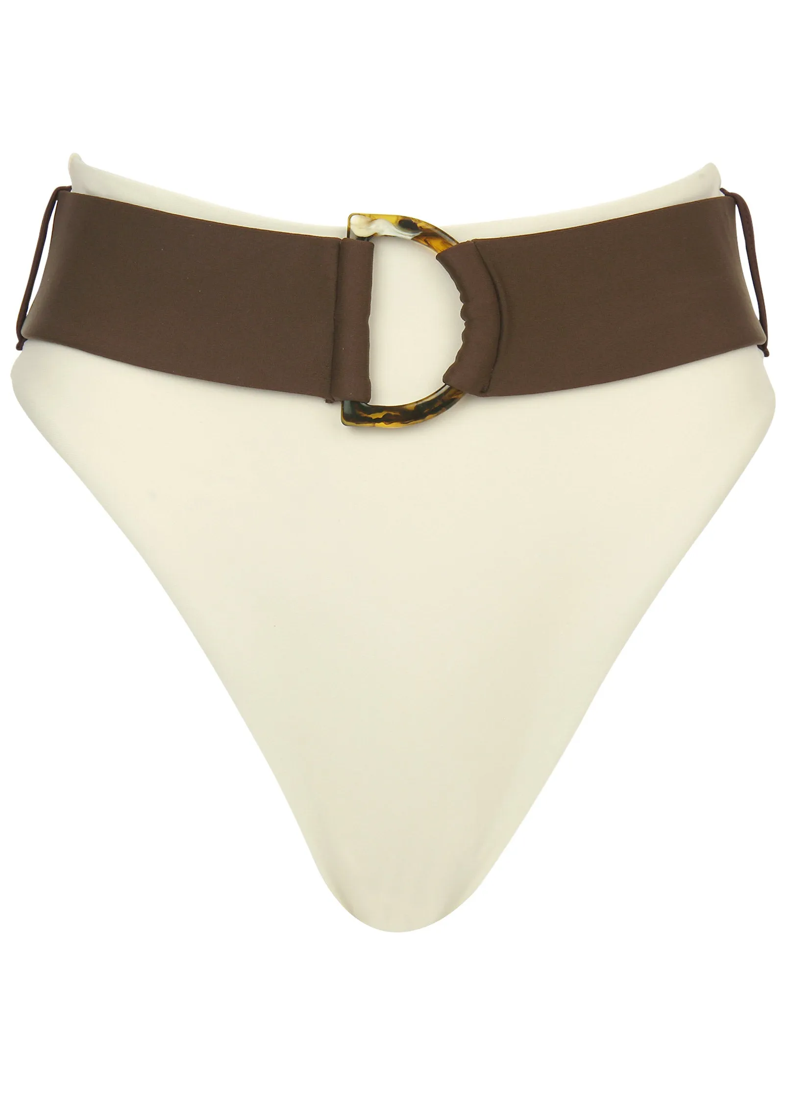 Belted High Waist Bottom - Pristine Chicory sold by VENUS product image thumbnail 3