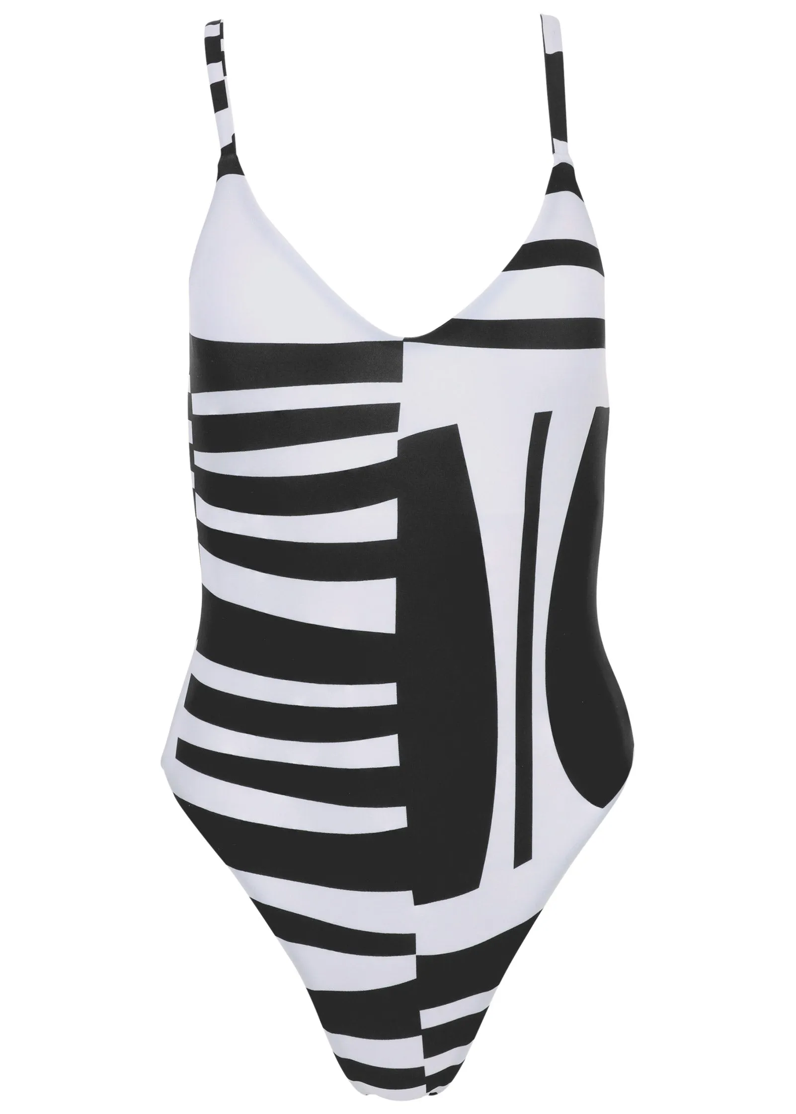 Tulum High Leg One-Piece - Modern Abstract sold by VENUS