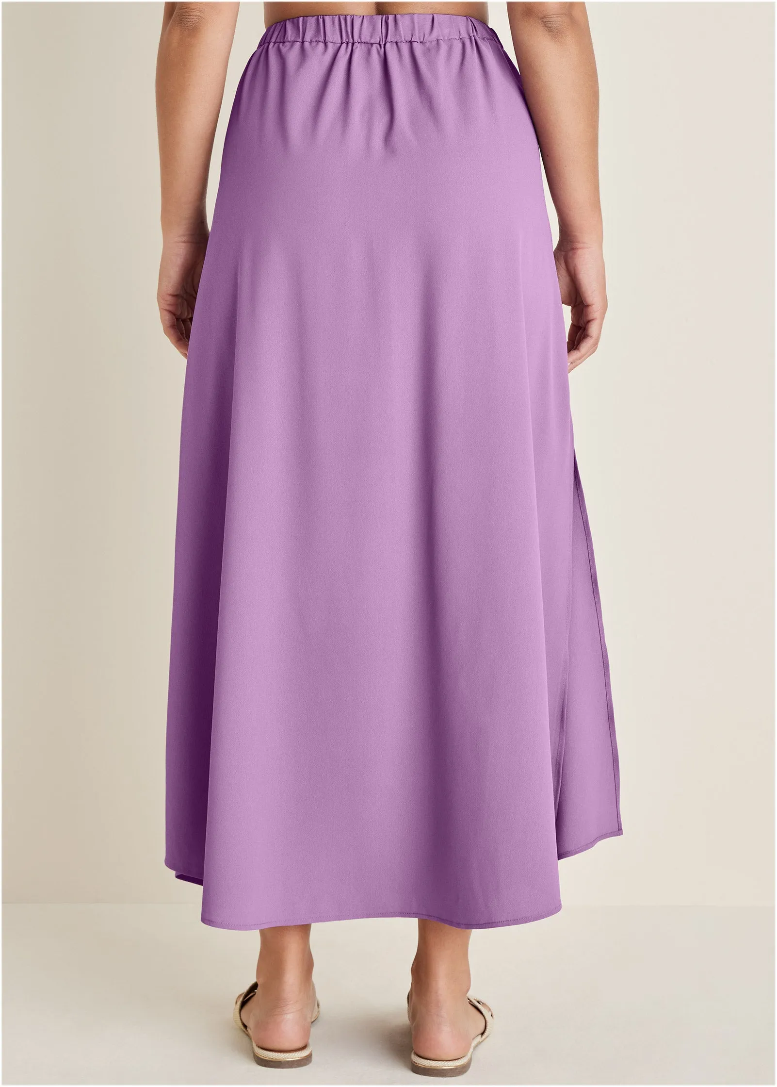 Crinkle Viscose Maxi Skirt - Purple sold by VENUS product image thumbnail 3