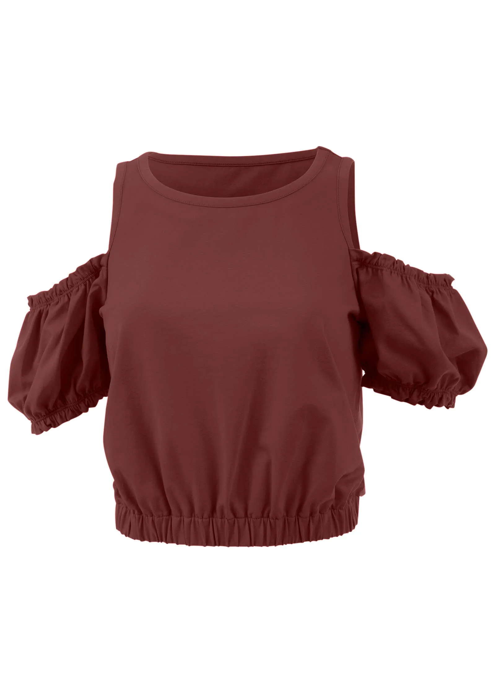 Cold Shoulder Top - Auburn sold by VENUS product image thumbnail 4