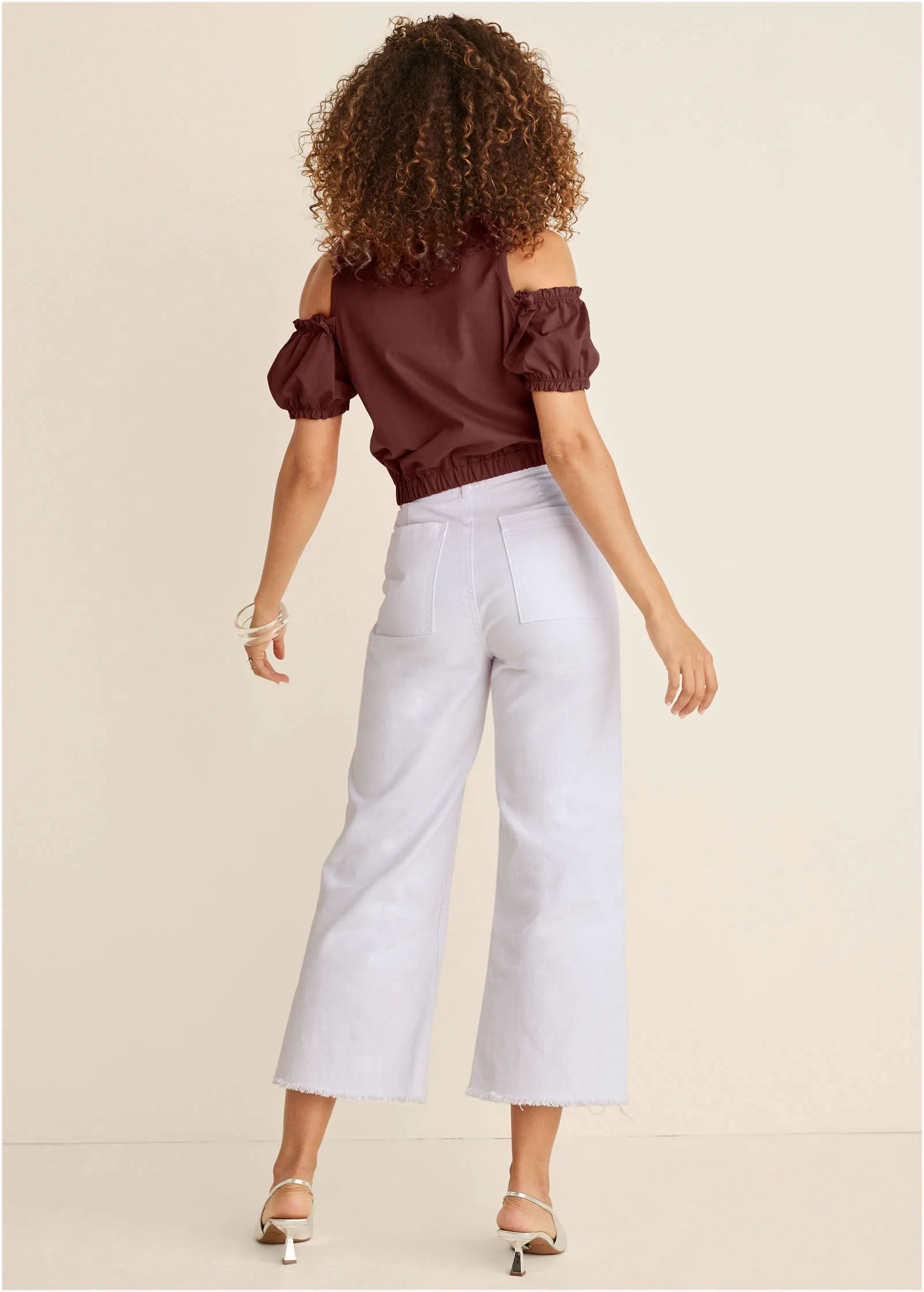 Cold Shoulder Top - Auburn sold by VENUS product image thumbnail 2