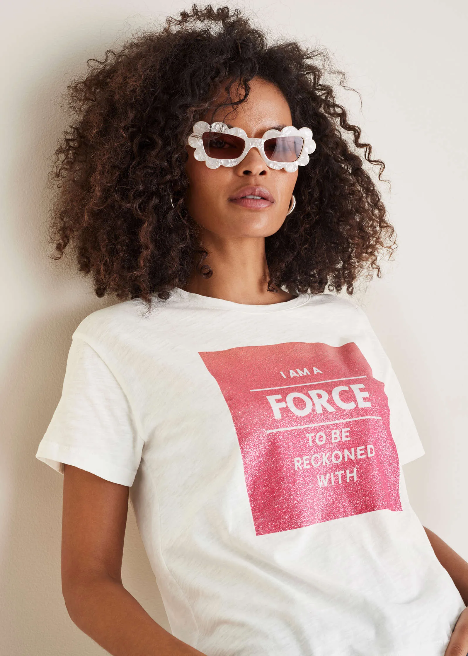I Am A Force Graphic Tee - Off White sold by VENUS product image thumbnail 5
