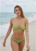Ring Front Bandeau Top - Mosstone sold by VENUS