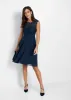 Lace Overlay Mini Dress - Dark Blue sold by VENUS