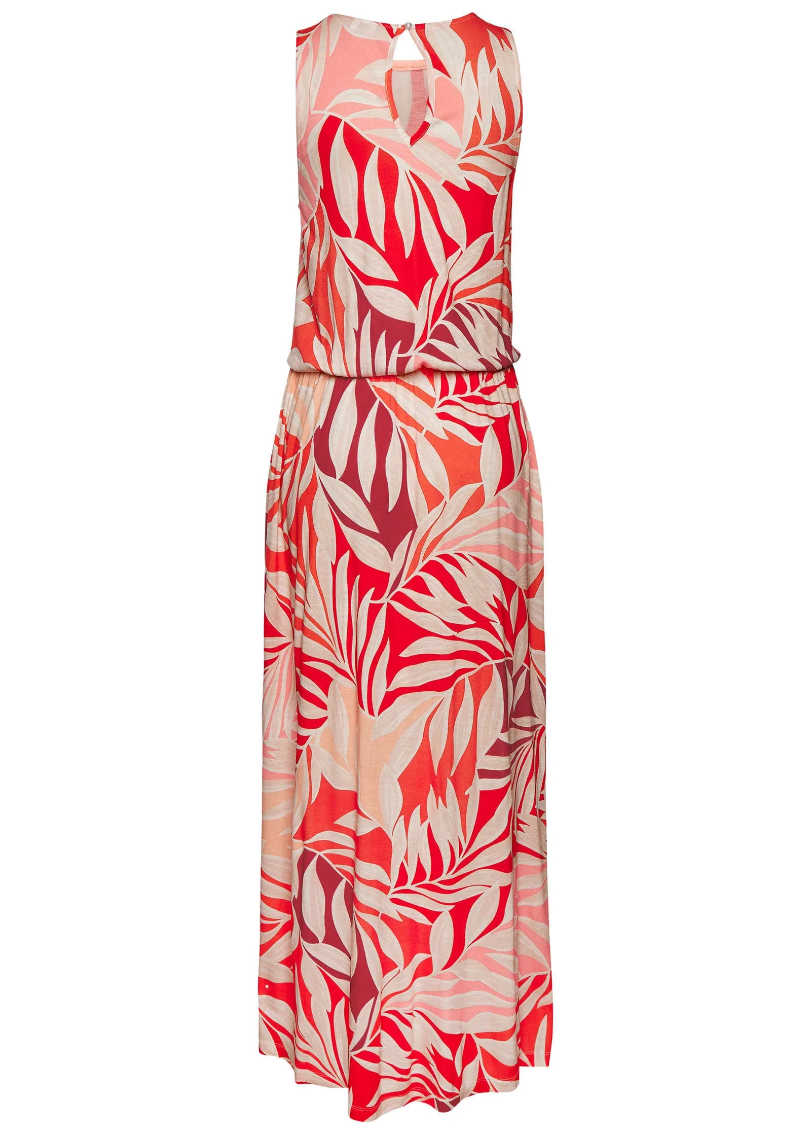 Printed Slit Maxi Dress - Red Multi sold by VENUS product image thumbnail 3