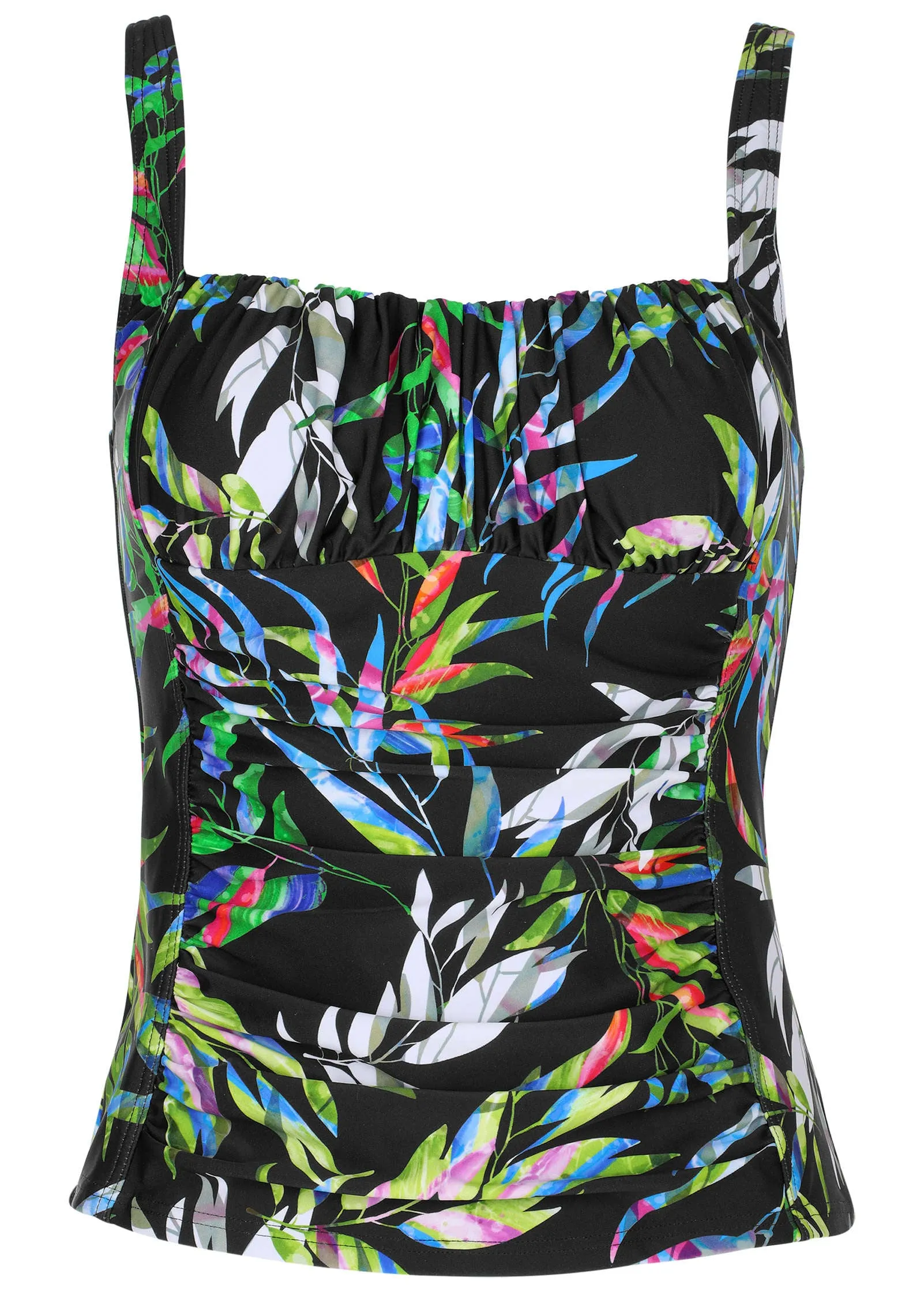 Sydney Ruched Tankini - Striped Leaves sold by VENUS product image thumbnail 3