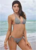 Gingham Bahamas Triangle - Black & White sold by VENUS