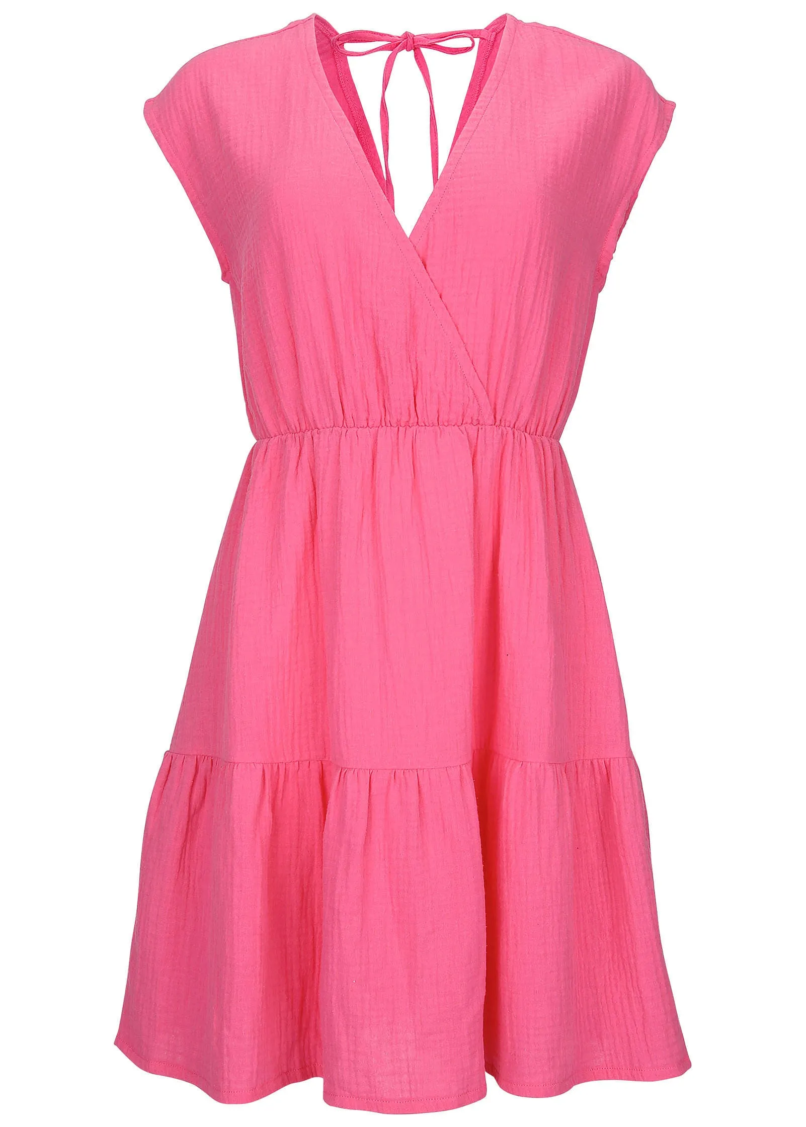 Tiered Cover-Up Dress - Raspberry sold by VENUS product image thumbnail 4