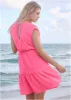 Tiered Cover-Up Dress - Raspberry sold by VENUS