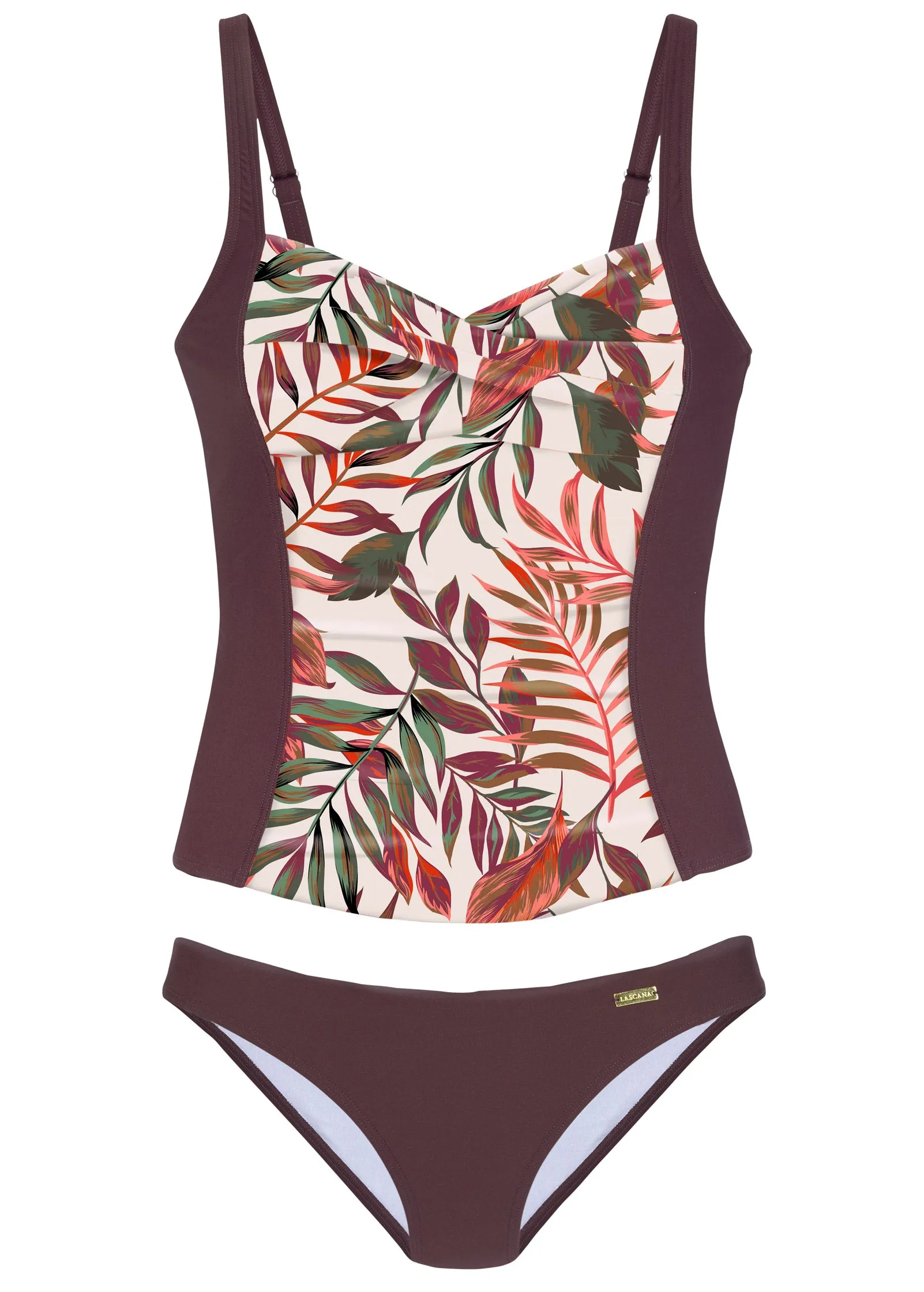 Ruched Tankini Set - Rainforest Floral sold by VENUS product image thumbnail 3