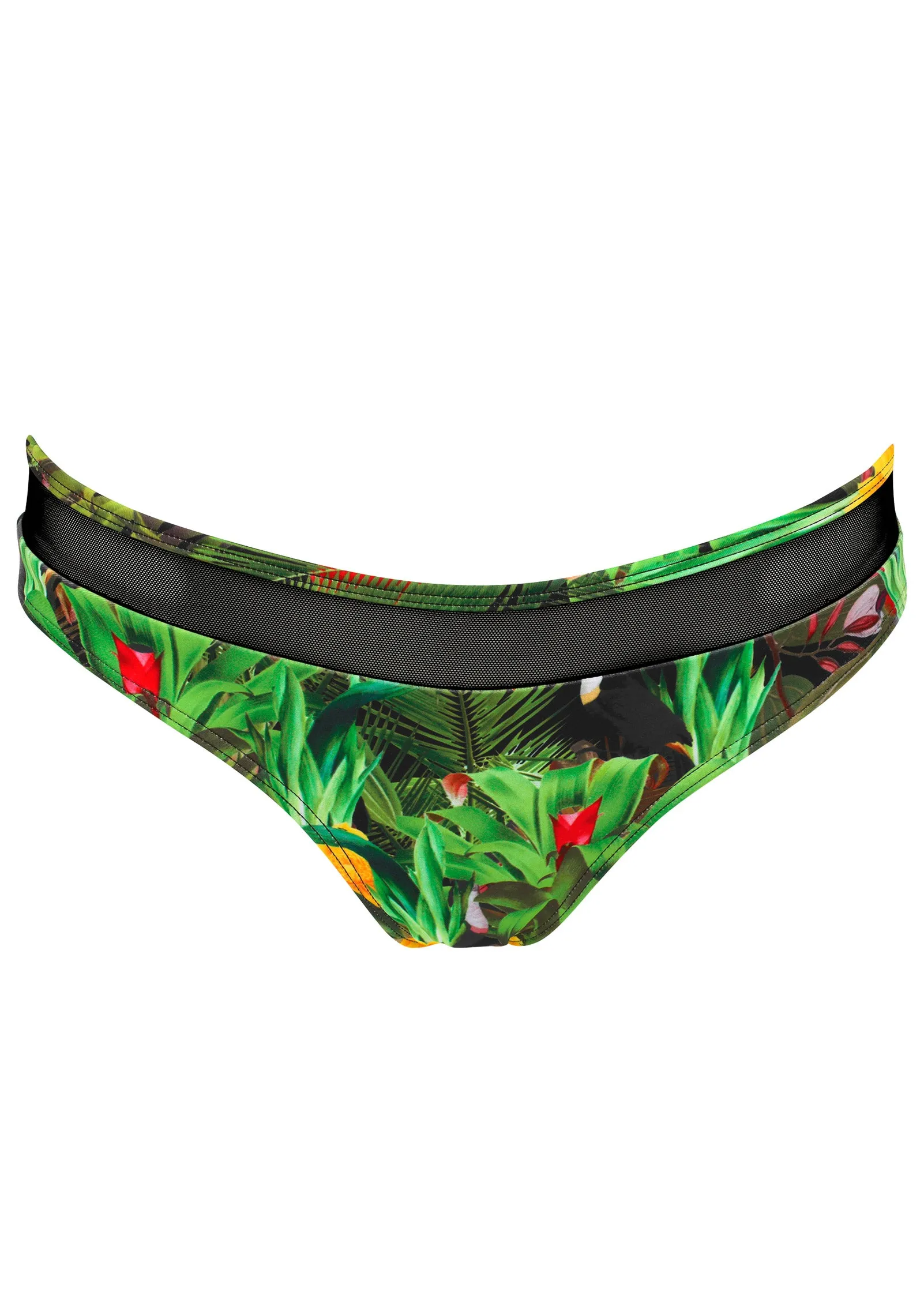 Mesh Band Low-Rise Bottom - Jungle Paradise sold by VENUS