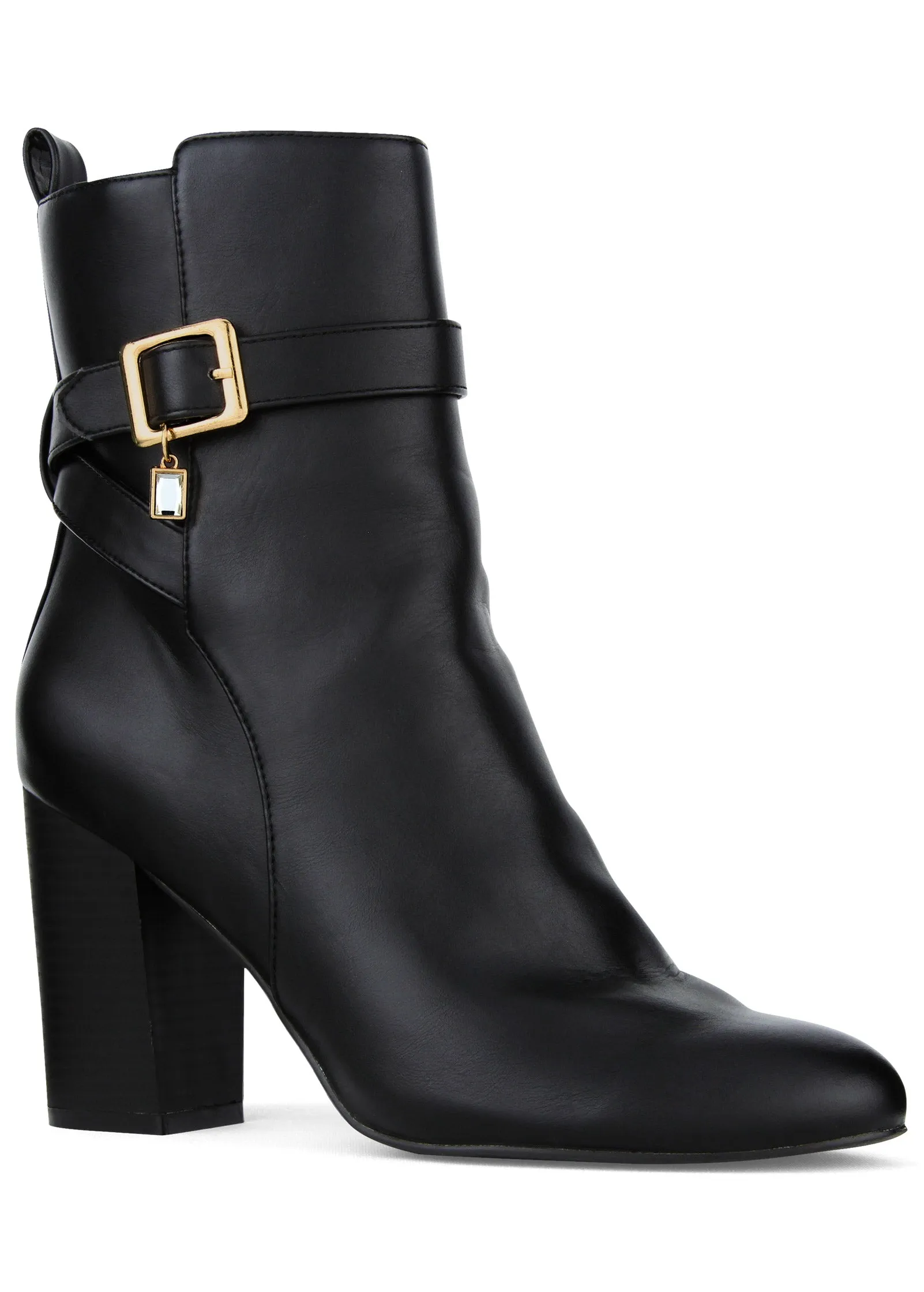 Buckle Booties - Black sold by VENUS