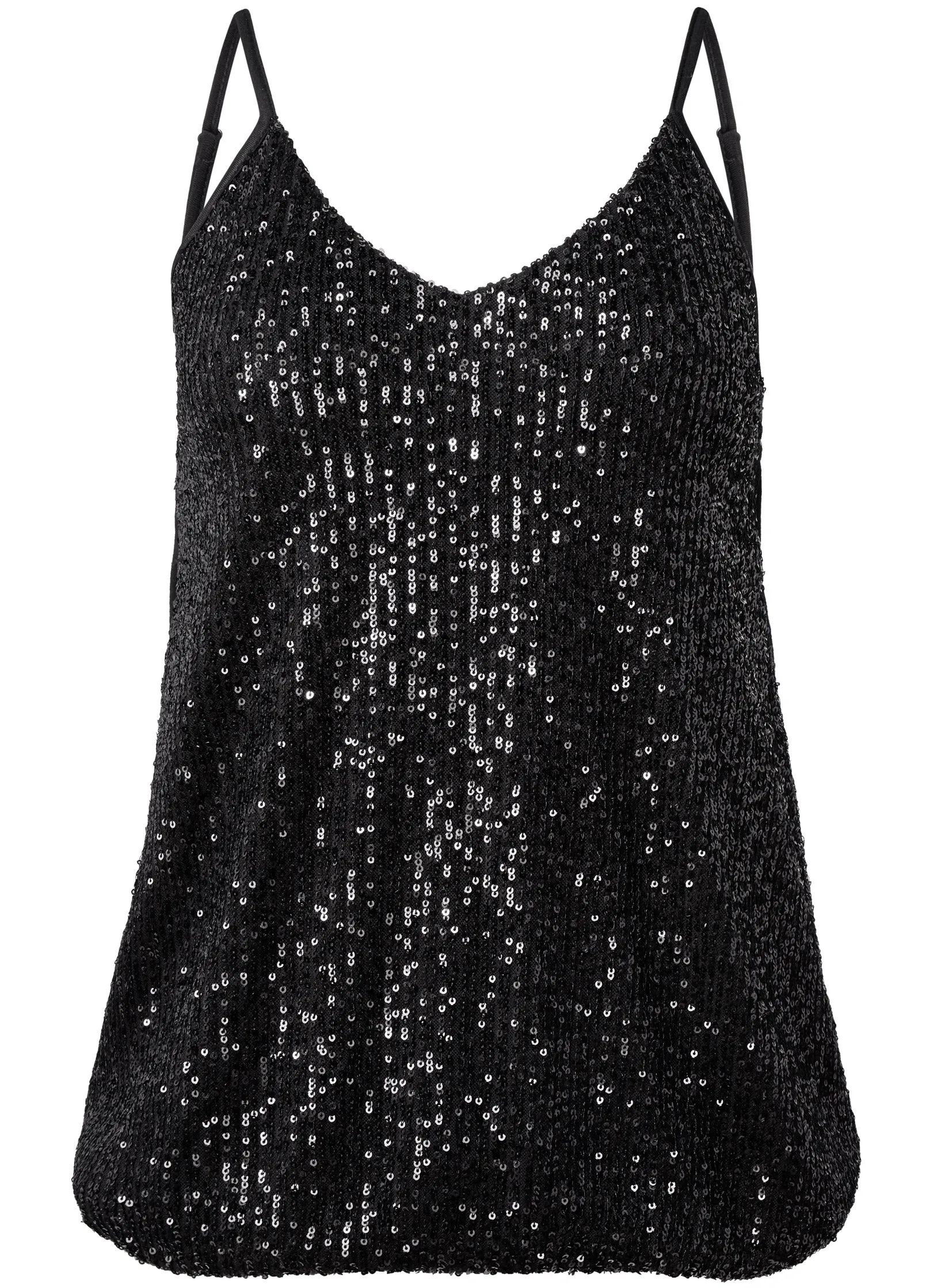 Sequin Tank Top - Black sold by VENUS product image thumbnail 5