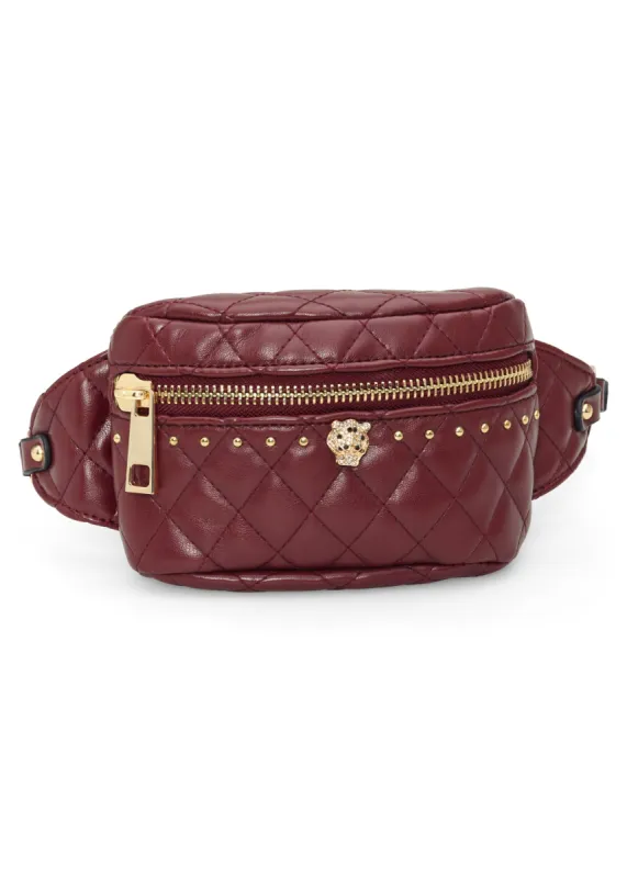 Quilted Belt Bag - Wine sold by VENUS