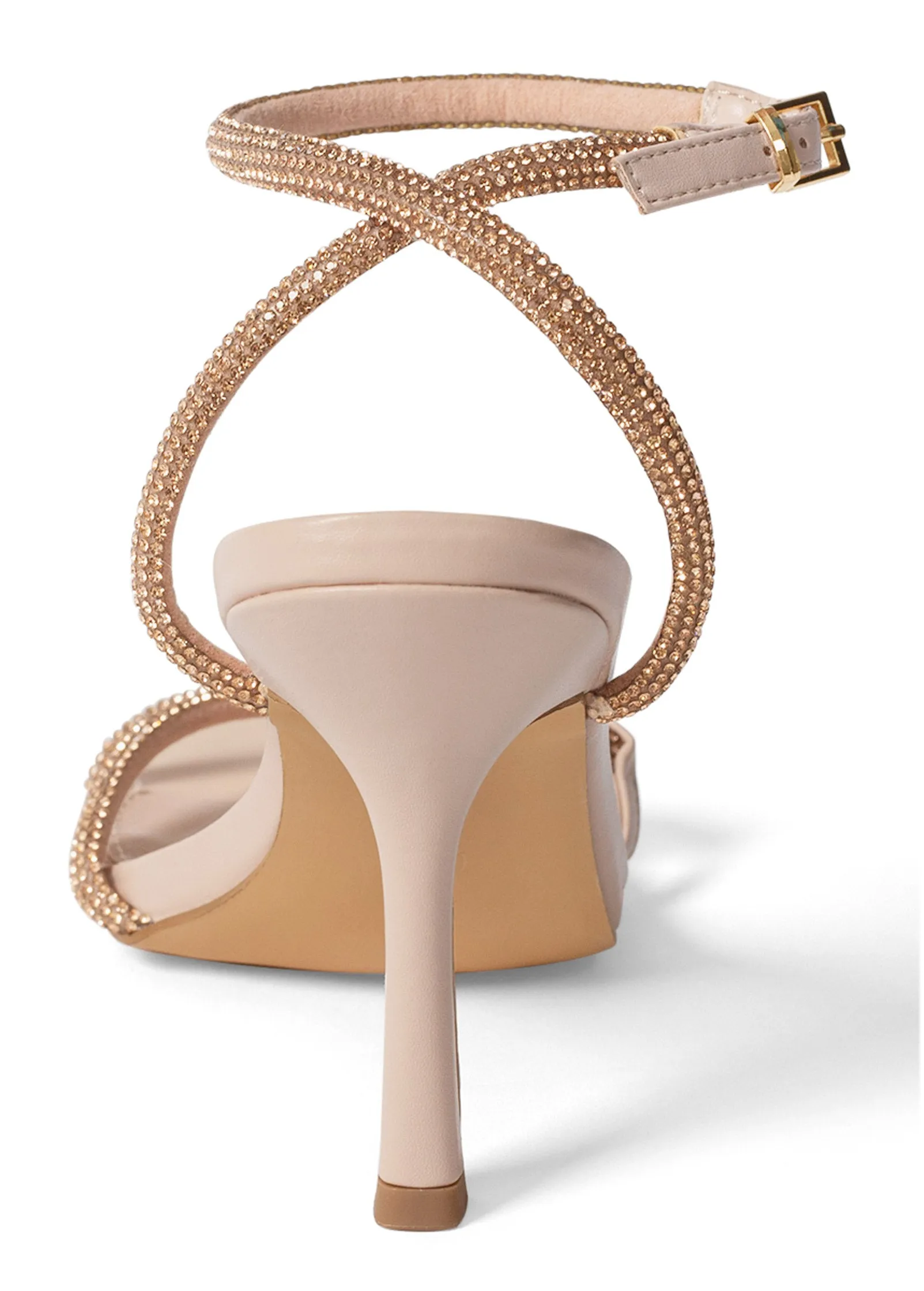 Embellished Twist Heels - Pale Pink sold by VENUS product image thumbnail 4