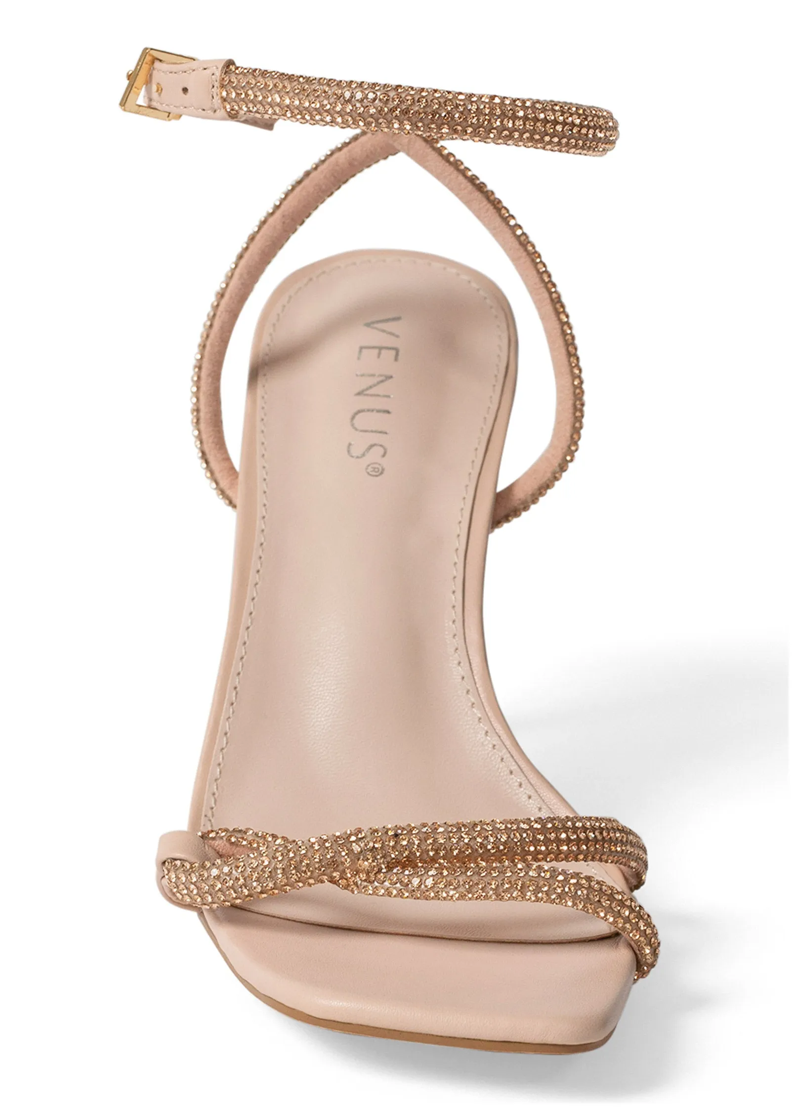 Embellished Twist Heels - Pale Pink sold by VENUS product image thumbnail 3