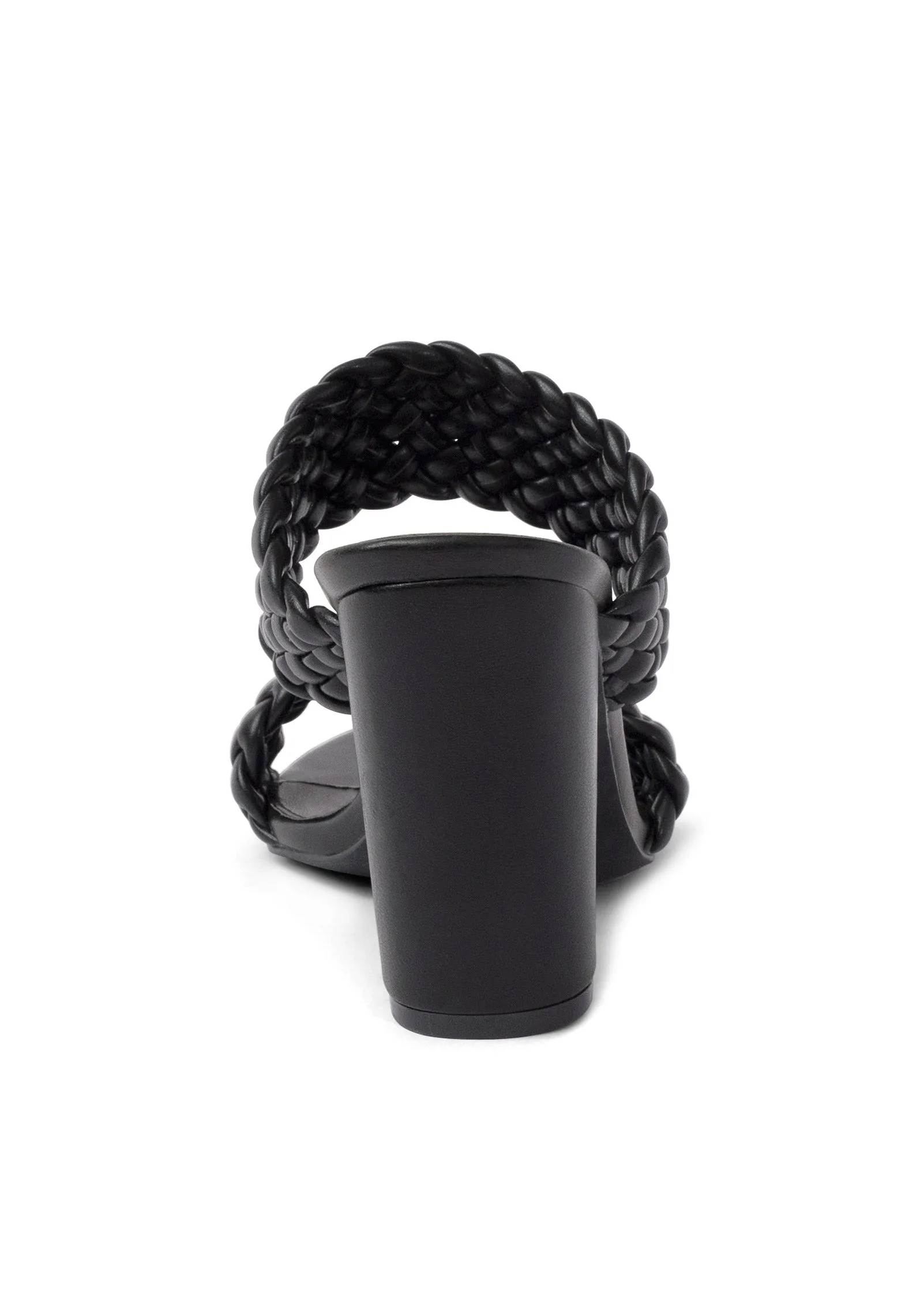 Braided Double Strap Mules - Black sold by VENUS product image thumbnail 4