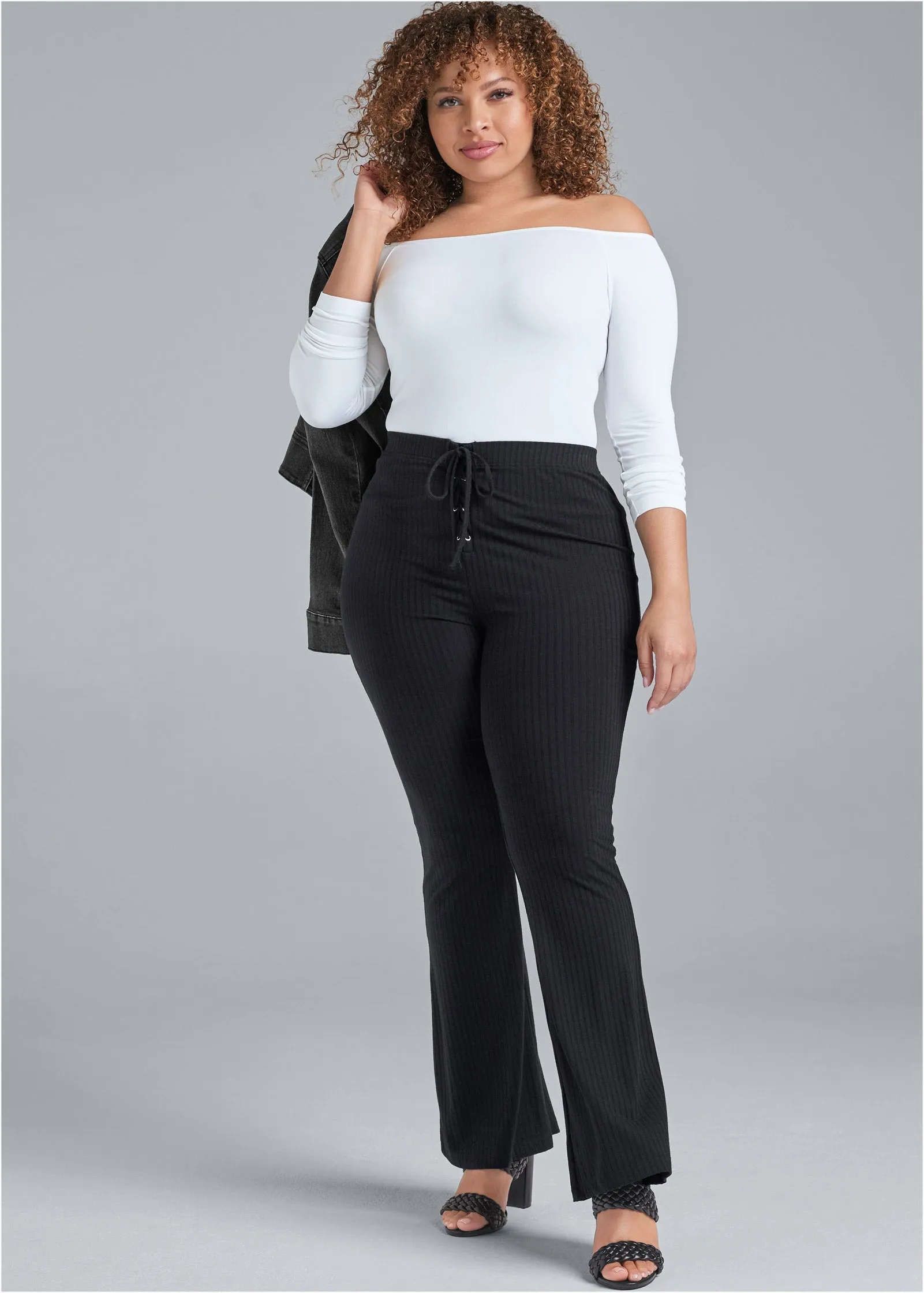 Braided Double Strap Mules - Black sold by VENUS product image thumbnail 5