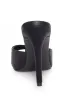 Peep Toe Mules - Black sold by VENUS