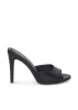 Peep Toe Mules - Black sold by VENUS
