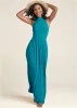 High Neck Maxi Dress - Teal sold by VENUS