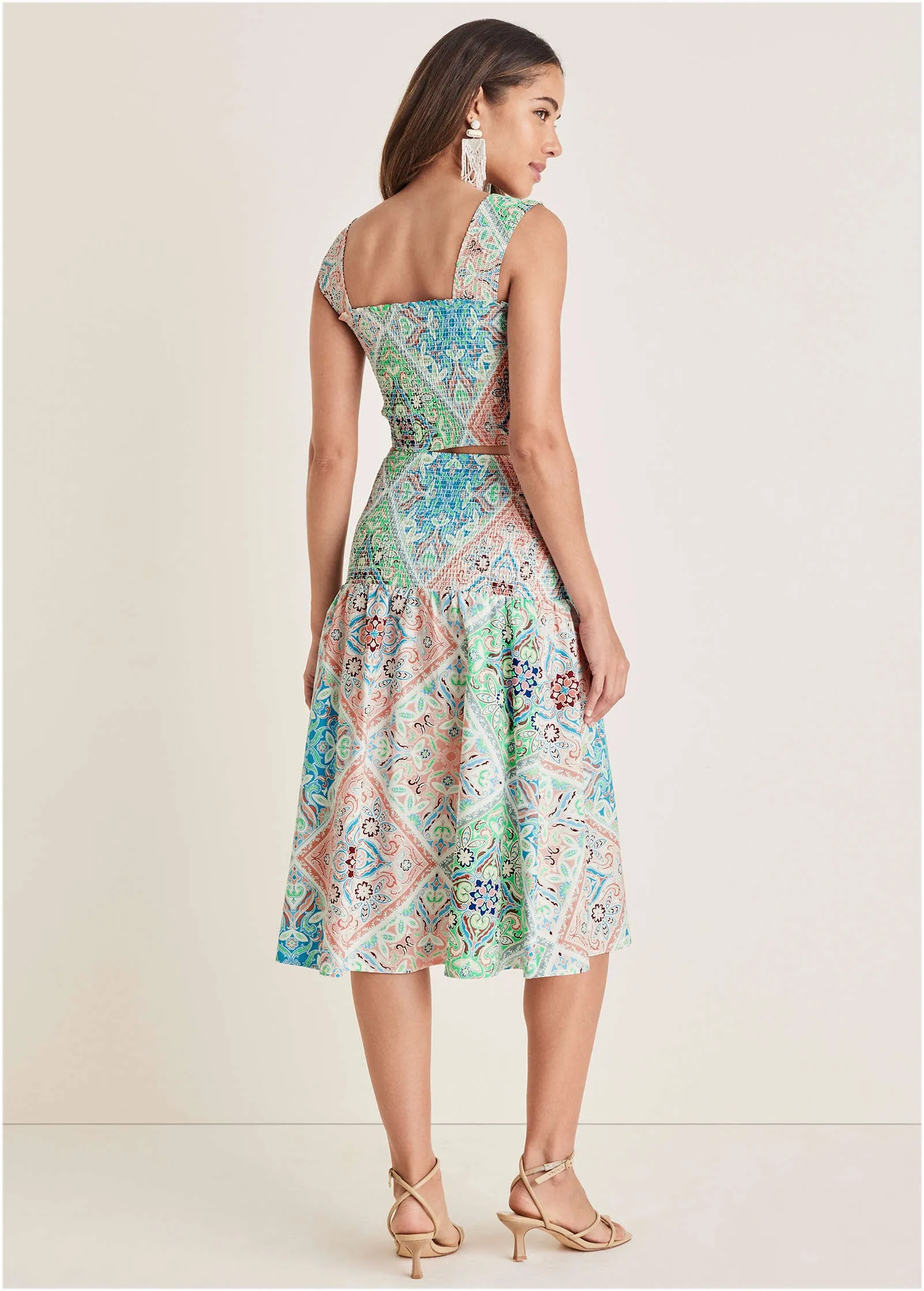 Smocked Two-Piece Set - Boho Tile sold by VENUS product image thumbnail 2