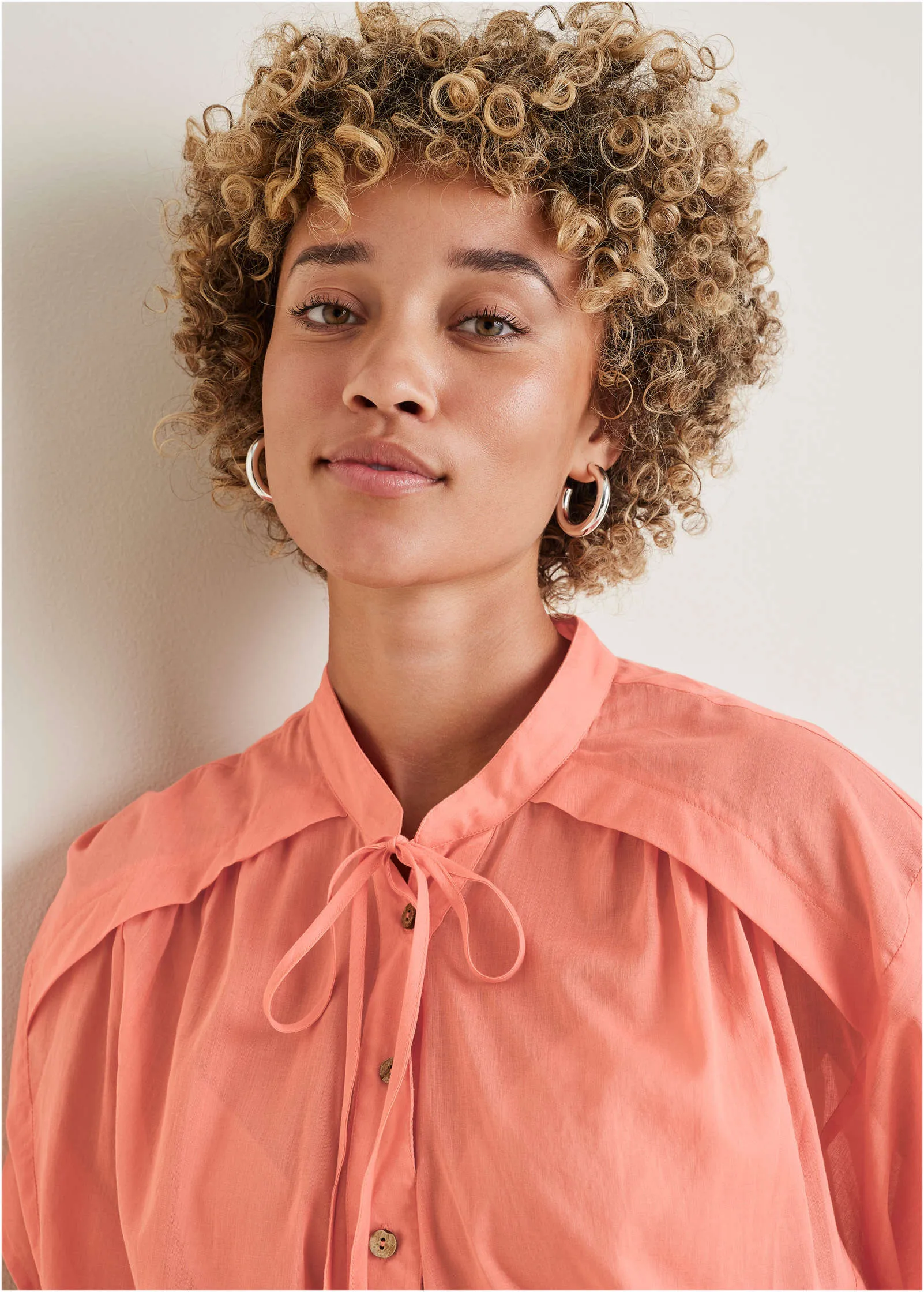 Flowy Tunic Blouse - Burnt Coral sold by VENUS product image thumbnail 4