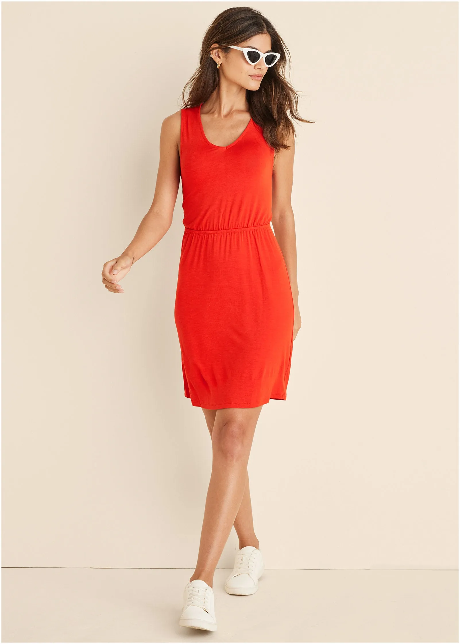 Twist Back Mini Dress - Red sold by VENUS product image thumbnail 2
