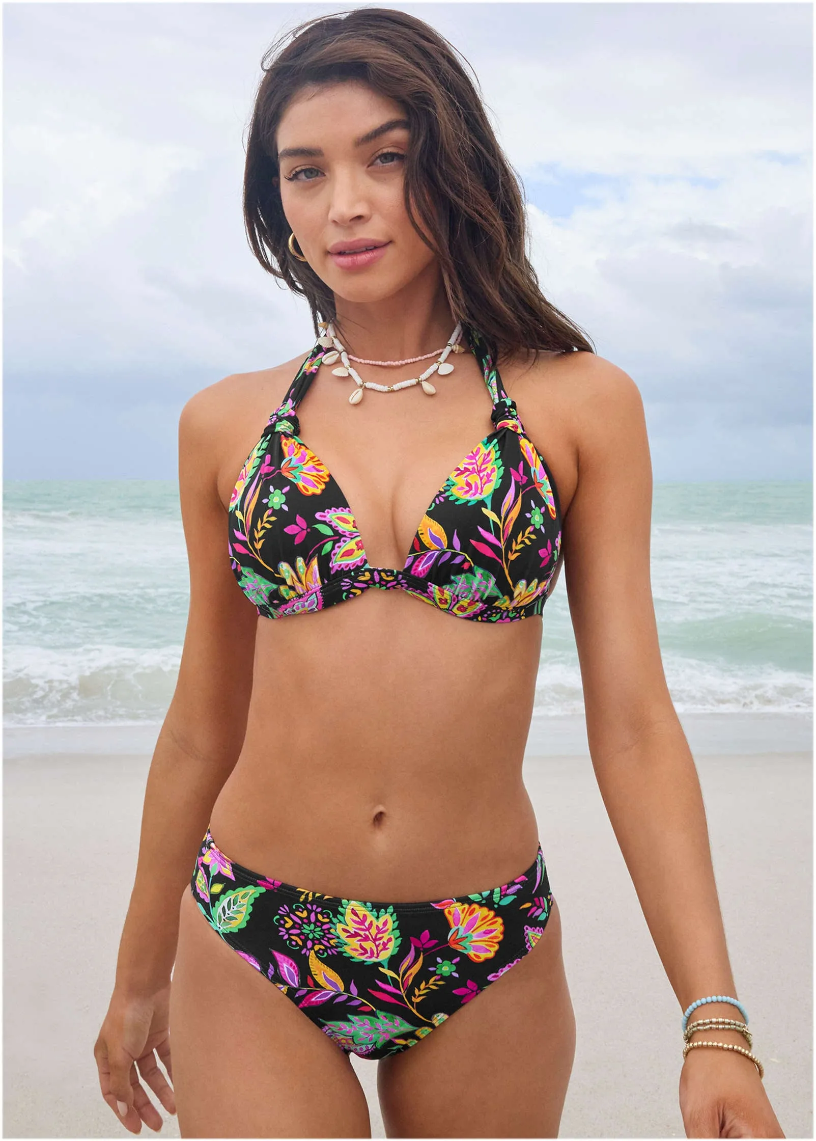 Fiji Mid Rise Moderate Bottom - Field Floral sold by VENUS