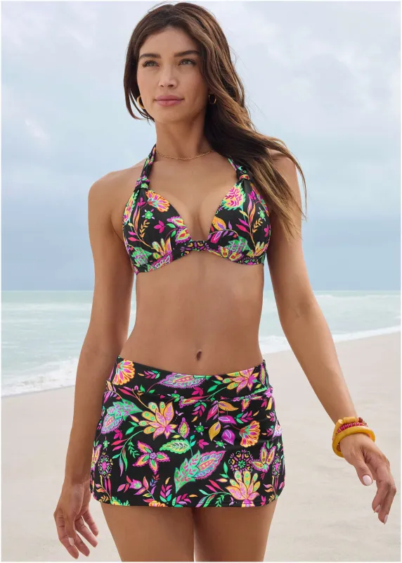 Goddess Enhancer Push-Up Top - Field Floral sold by VENUS