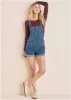 V-Back Denim Overalls - Medium Wash sold by VENUS