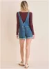 V-Back Denim Overalls - Medium Wash sold by VENUS