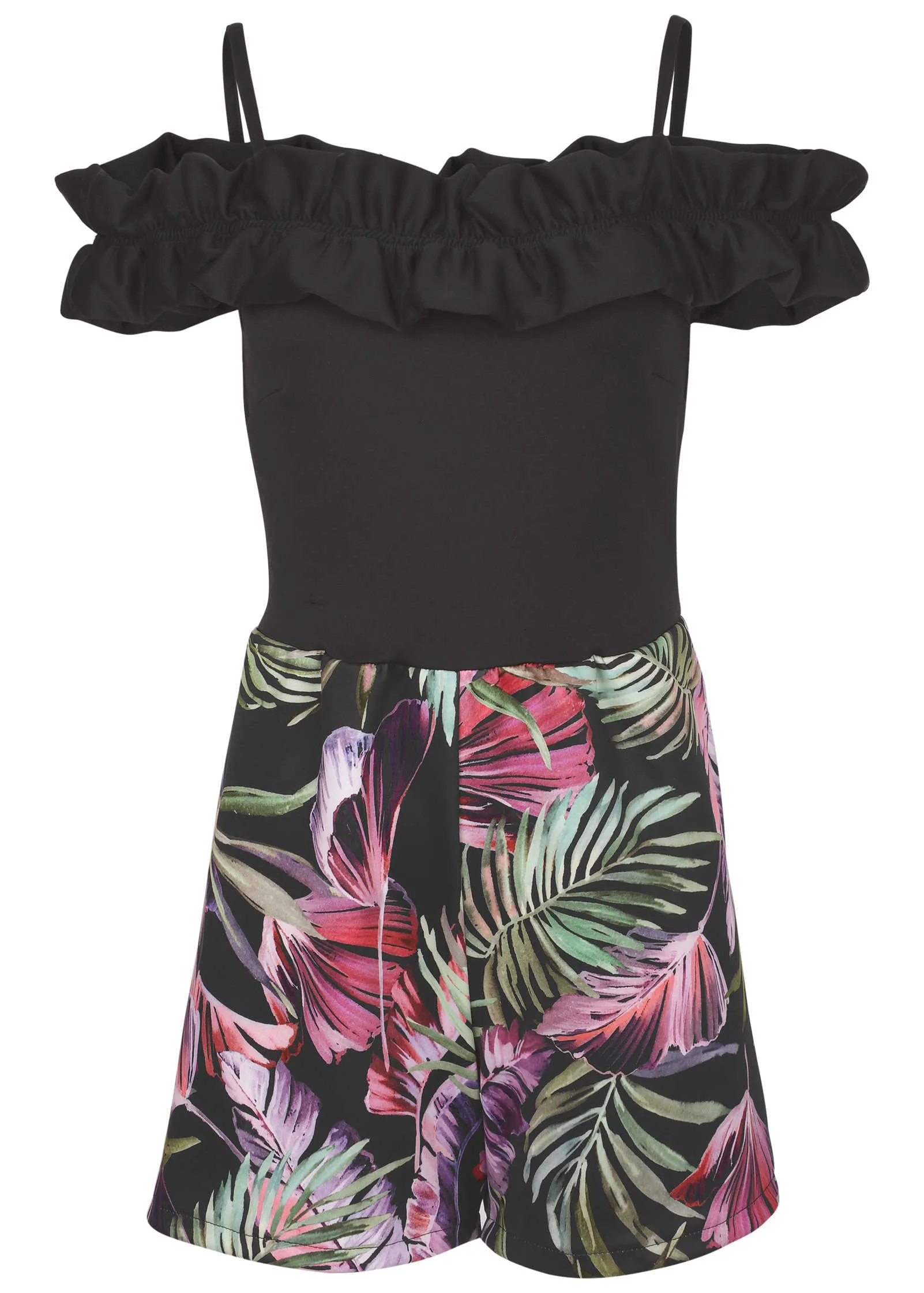 Off-The-Shoulder Romper - Illuminated Jungle sold by VENUS product image thumbnail 4