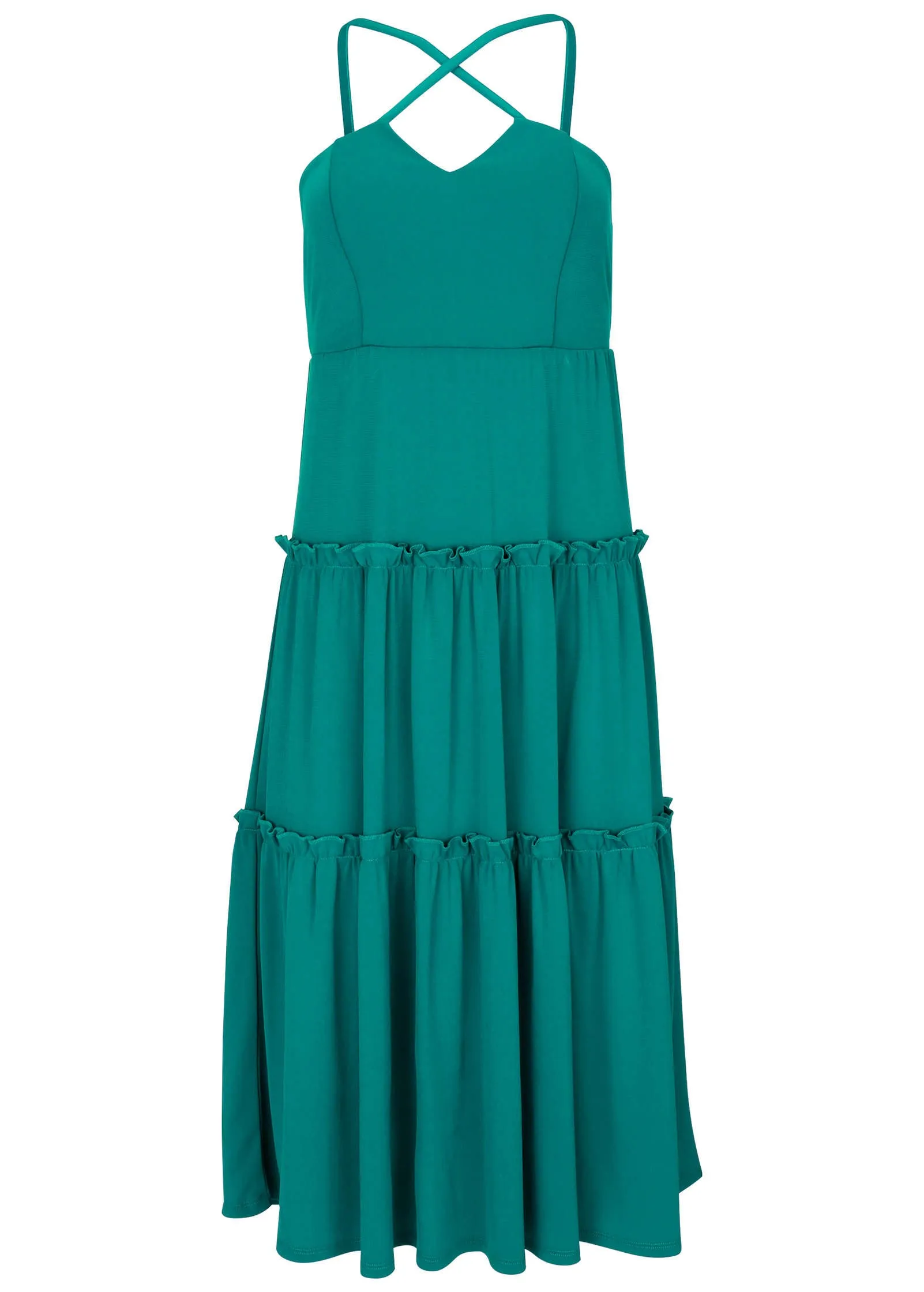 Key Hole Midi Dress - Tropical Green sold by VENUS product image thumbnail 3