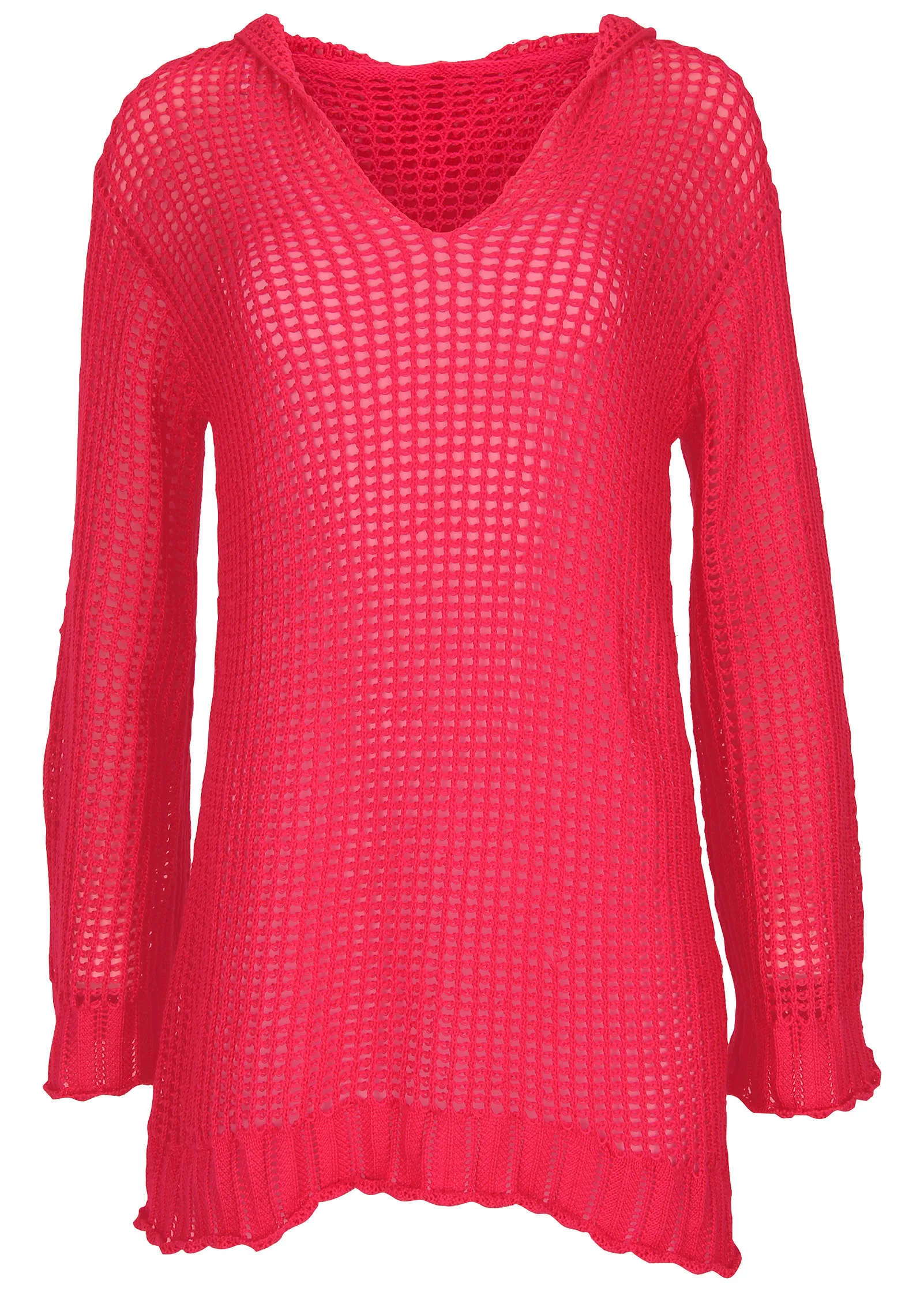 Crochet Cover-Up Dress - Raspberry sold by VENUS product image thumbnail 5