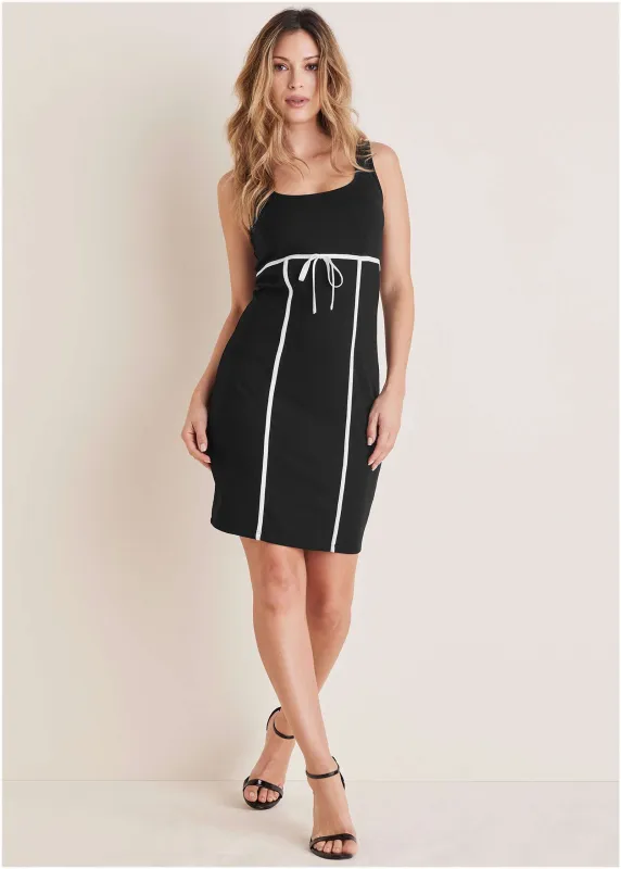 Ponte Bodycon Mini - Black sold by VENUS
